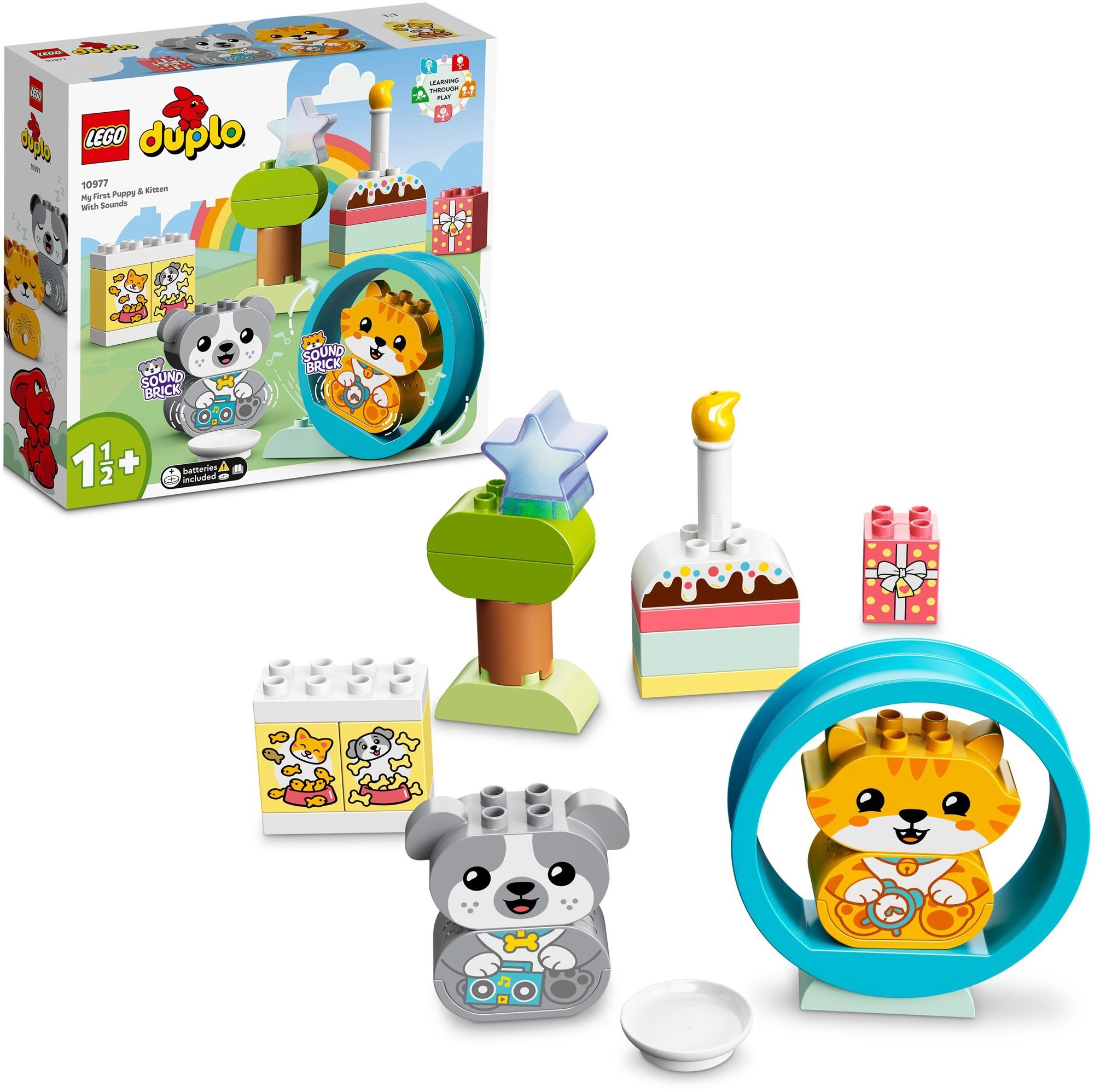 LEGO® DUPLO® 10977 - Moje prvé šteniatko a mačiatko so zvukom LEGO...