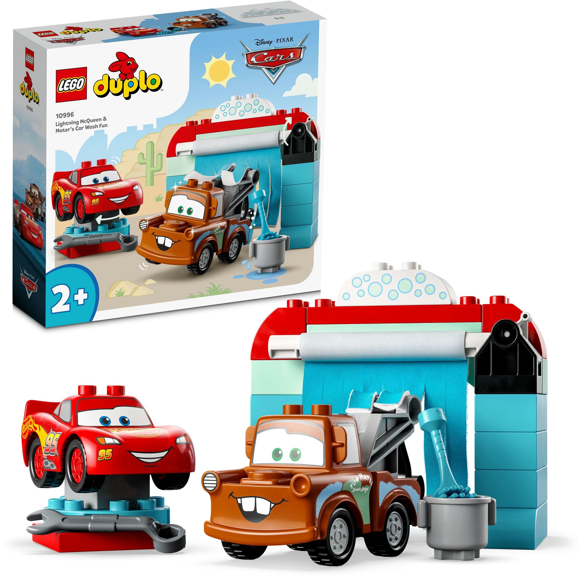 LEGO® DUPLO® - Disney Villám McQueen és Matuka vidám autómosása...