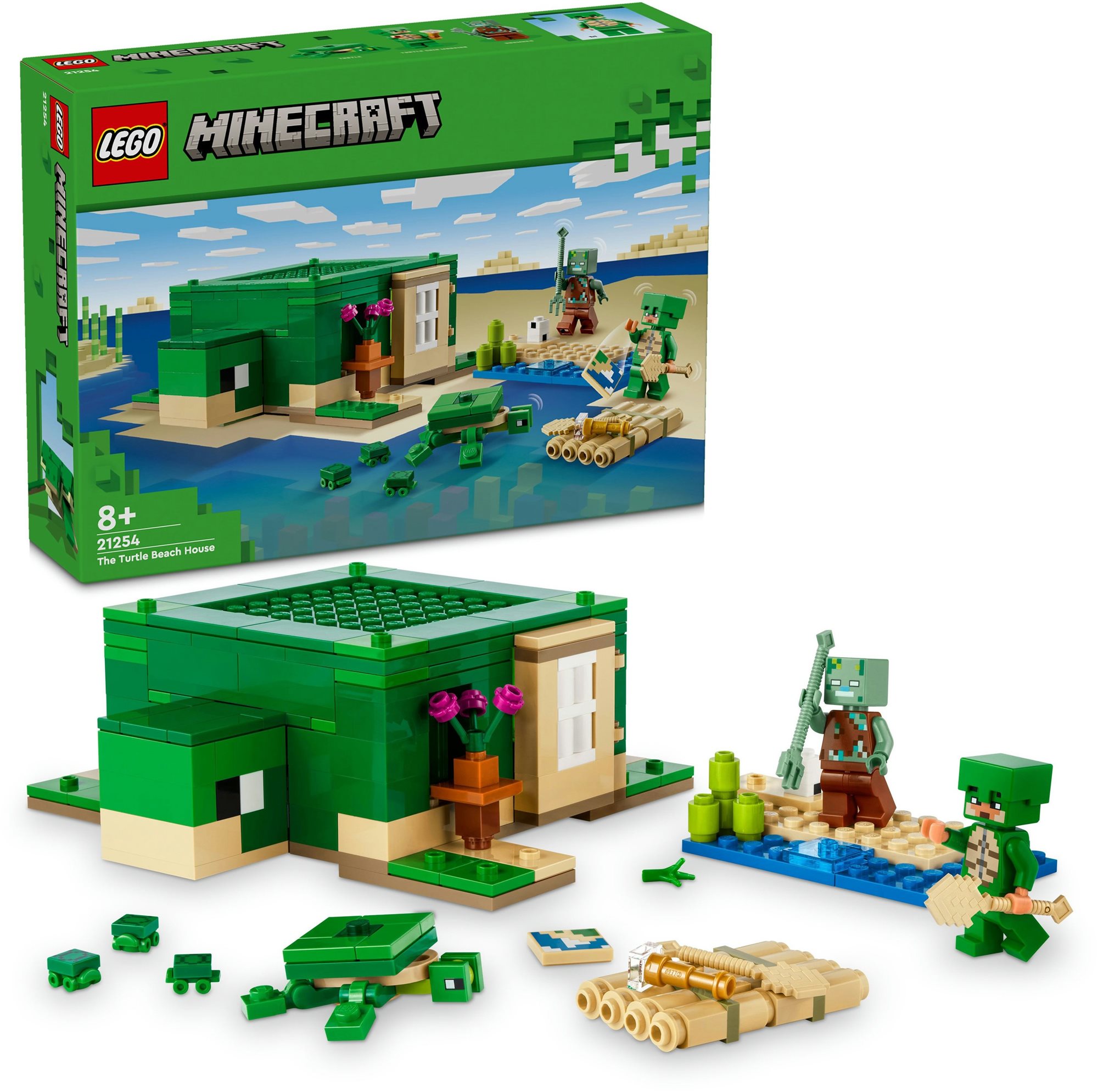 LEGO® Minecraft® 21254 Korytnačí domček na pláži LEGO stavebnica