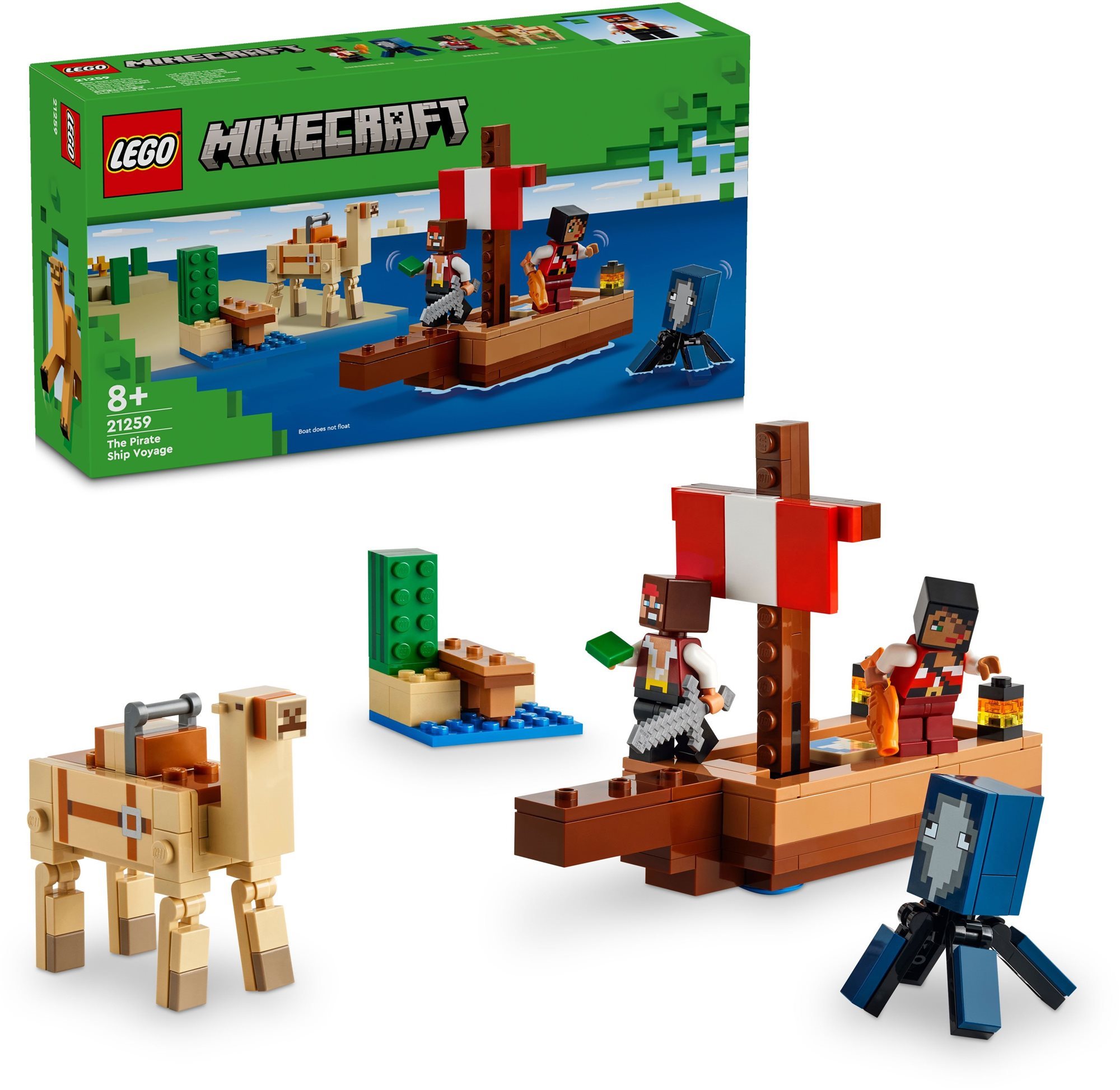 LEGO® Minecraft® 21259 Plavba na pirátskej lodi LEGO stavebnica