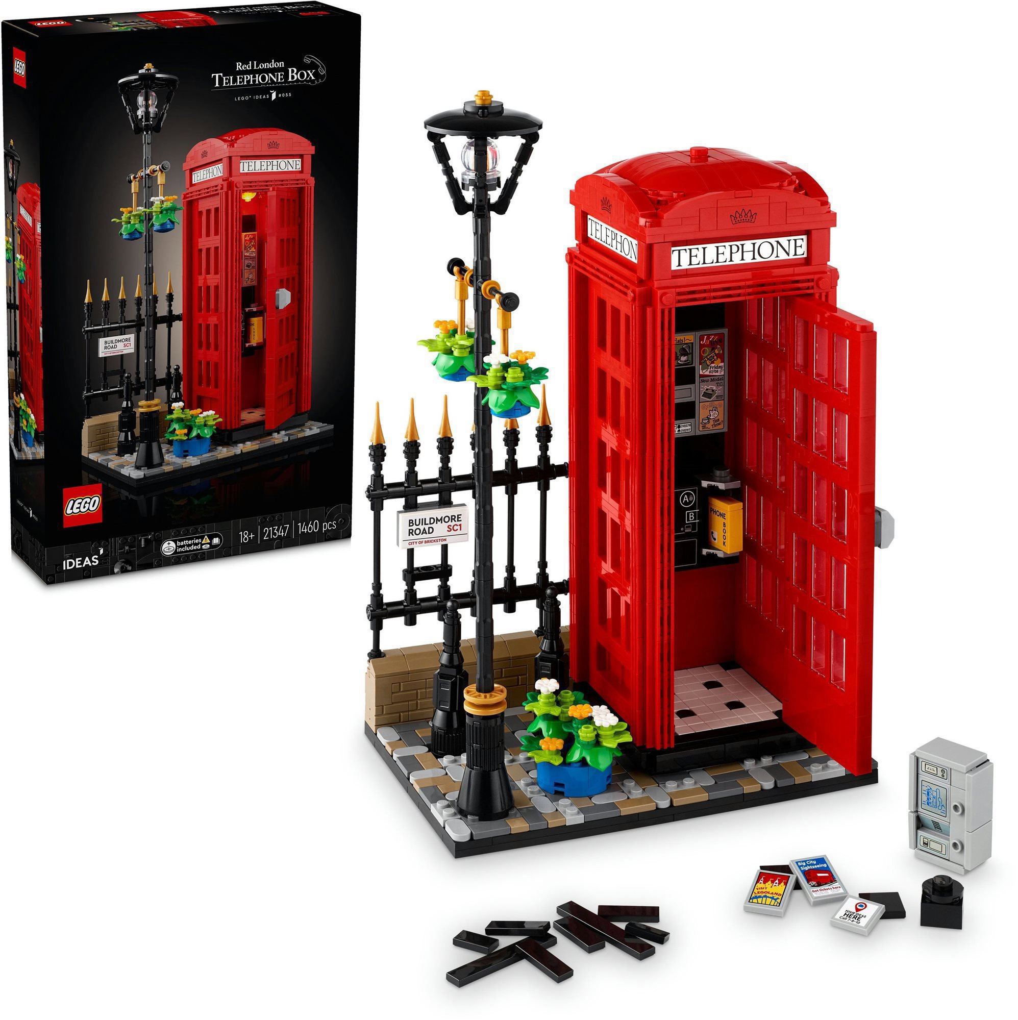 LEGO® Ideas 21347 Červená londýnska telefónna búdka LEGO stavebnica