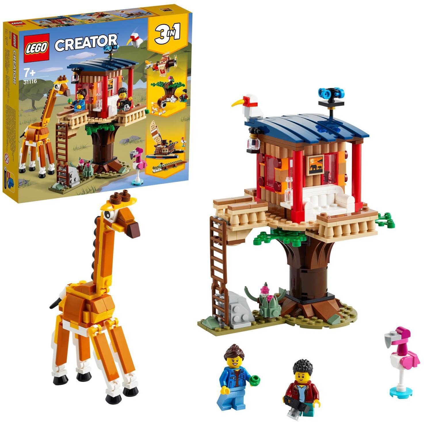 LEGO Creator 31116 Safari Wildlife Tree House LEGO Set