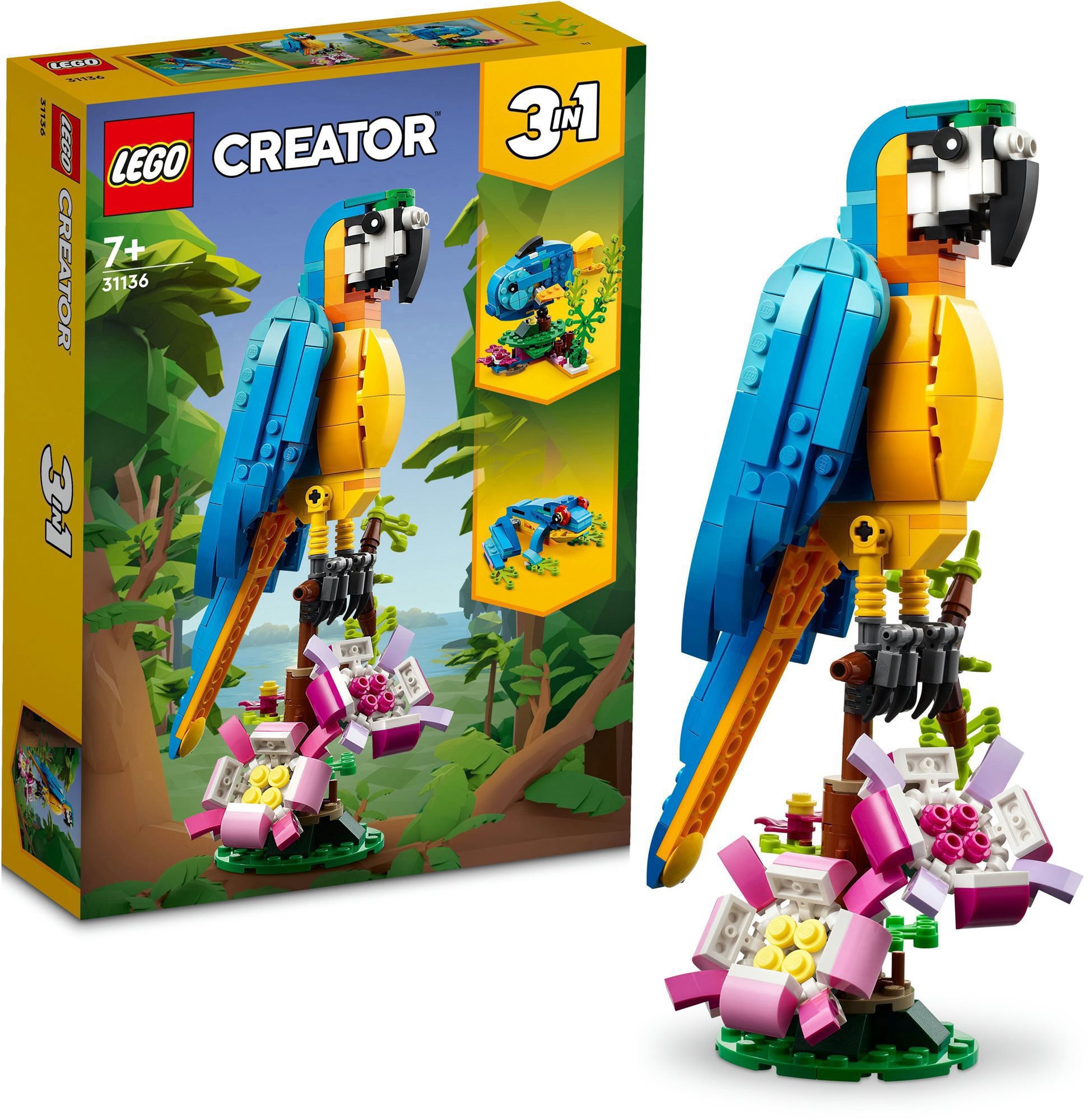 LEGO® Creator 3-in-1 Egzotikus papagáj 31136 LEGO
