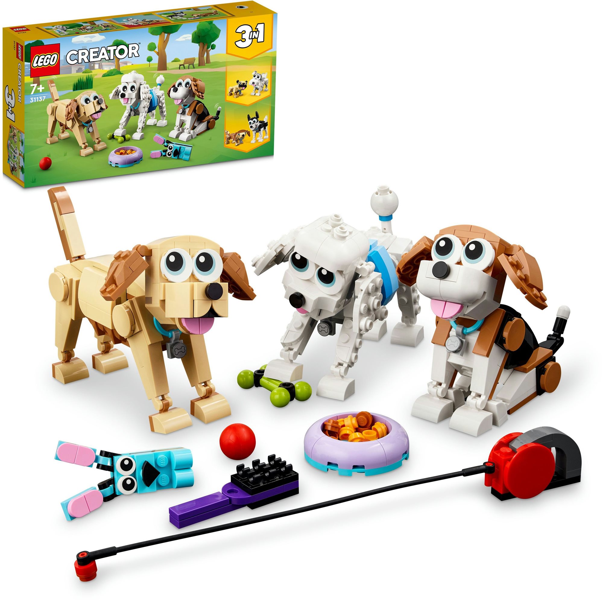 LEGO® Creator 3 v 1 31137 Roztomilí psíkovia LEGO stavebnica