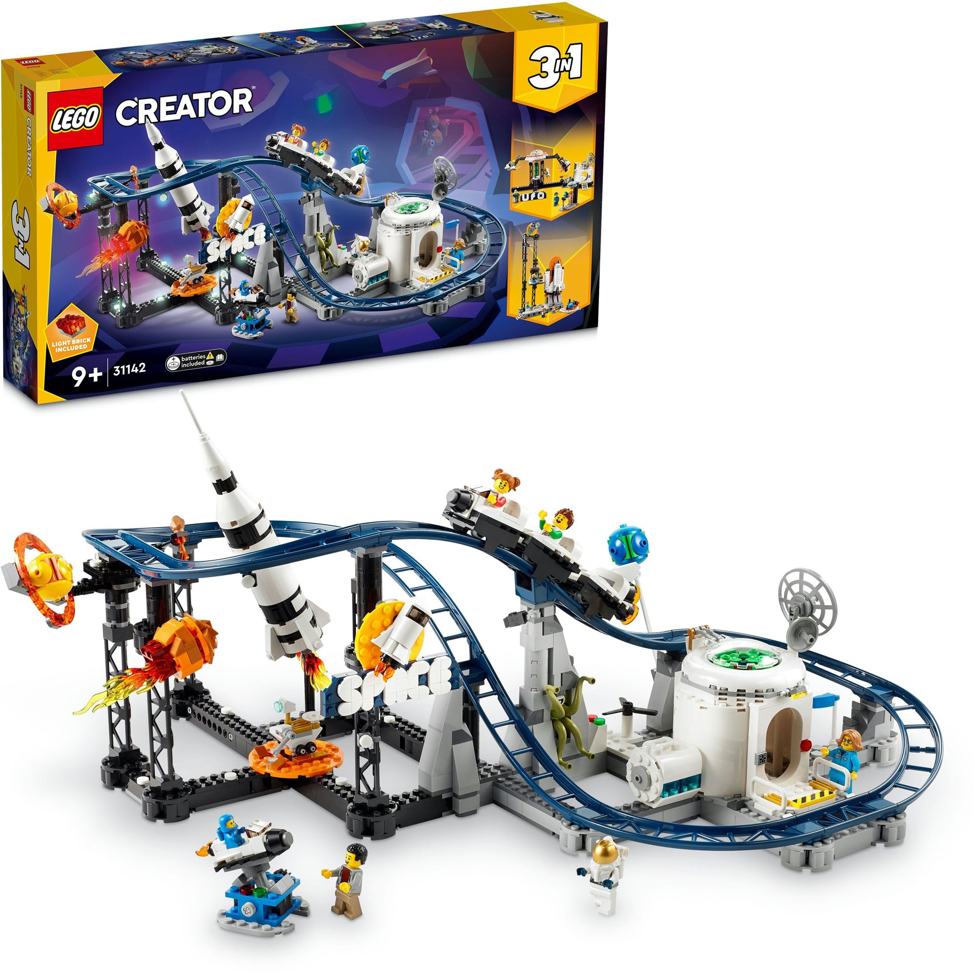 LEGO® Creator 3-in-1 31142 Weltraum-Achterbahn LEGO-Bausatz