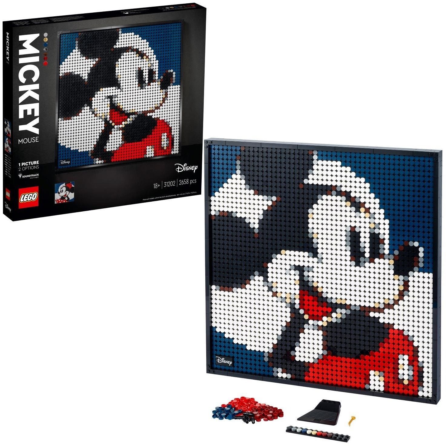 LEGO® Art 31202 Disney's Mickey Mouse LEGO Set