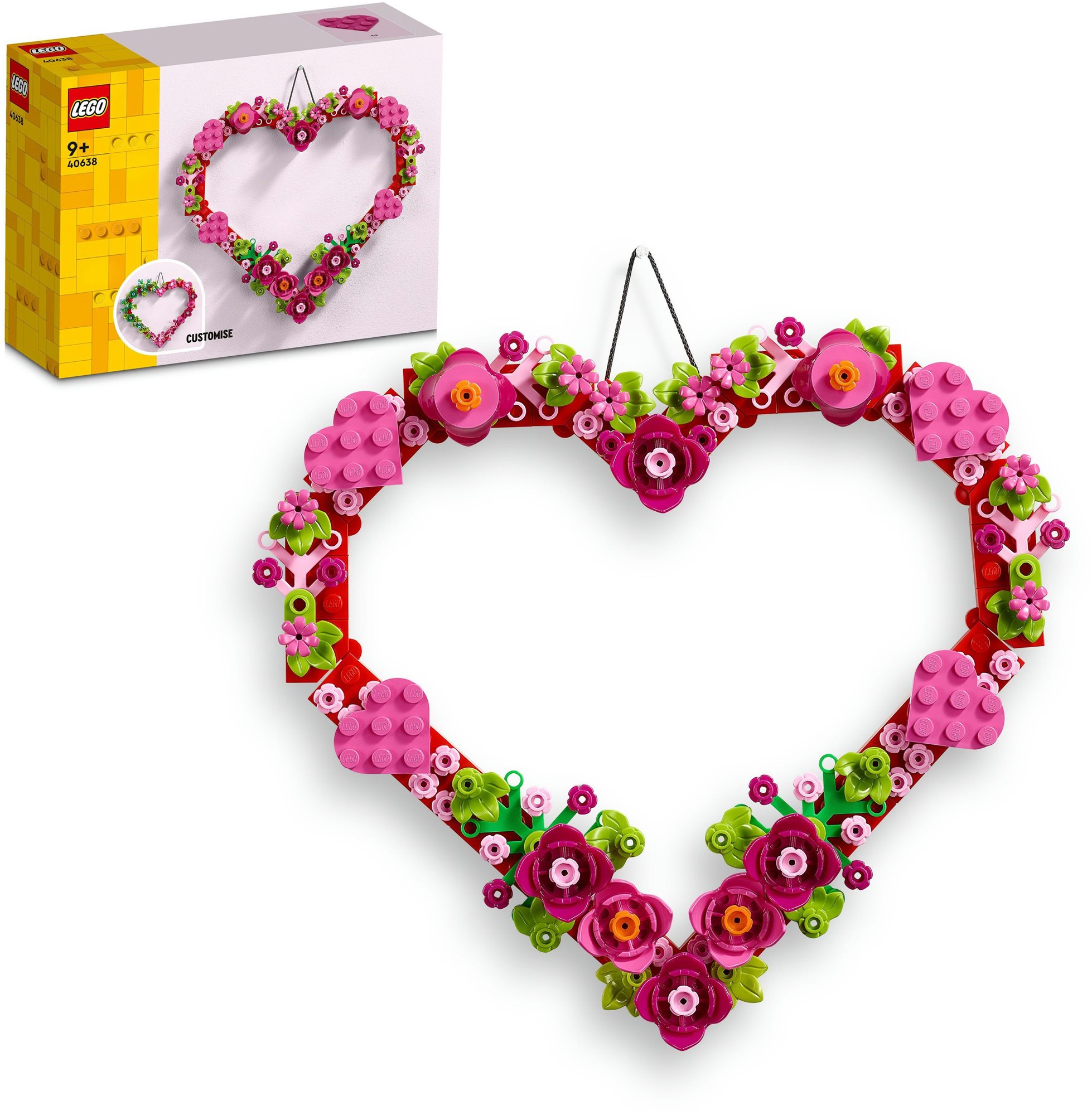 LEGO® 40638 Ozdoba ve tvaru srdce LEGO stavebnice