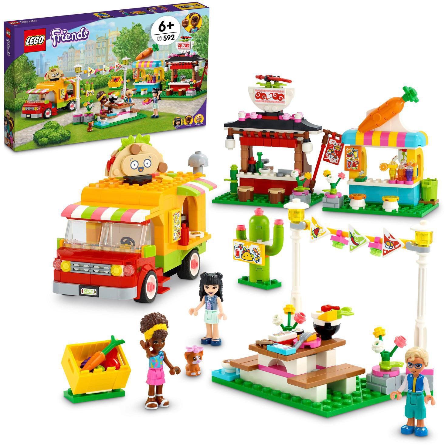 LEGO Friends 41701 Le marché de street food Construction LEGO