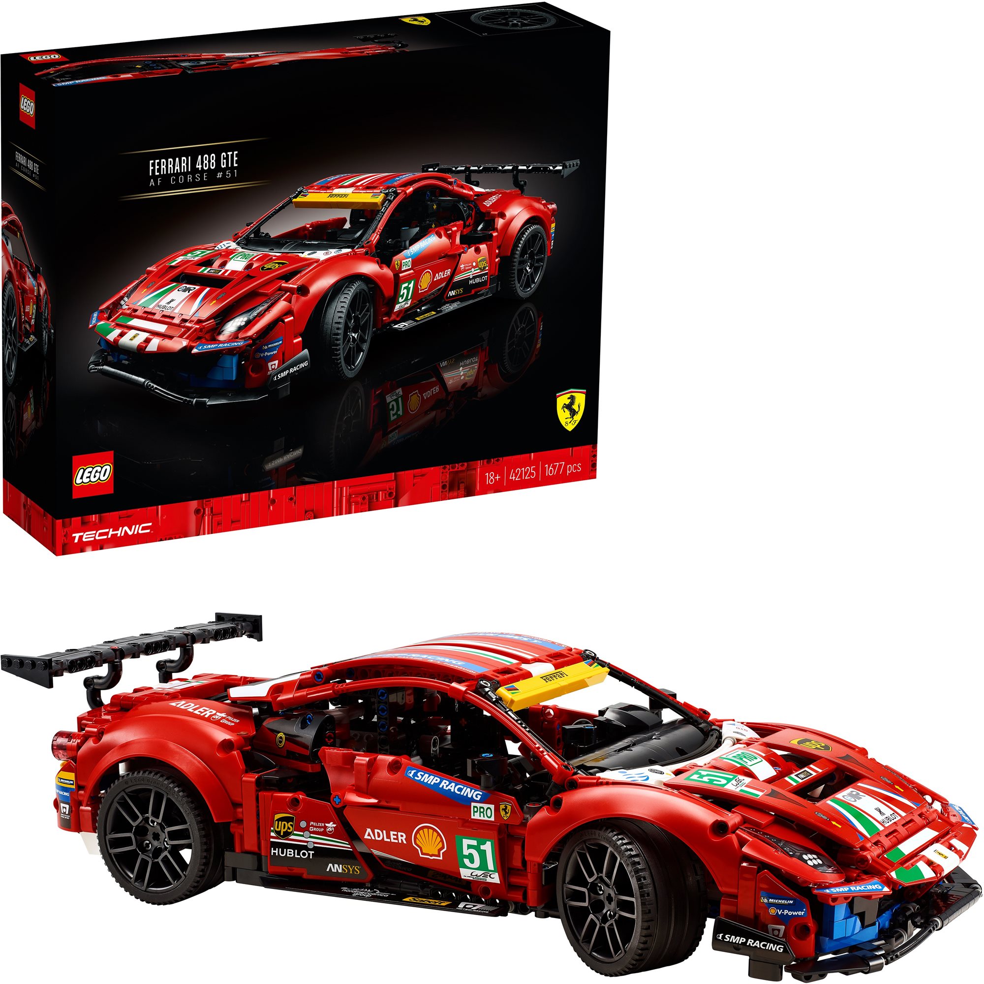 LEGO Technic 42125 Ferrari 488 GTE "AF Corse #51" LEGO Set