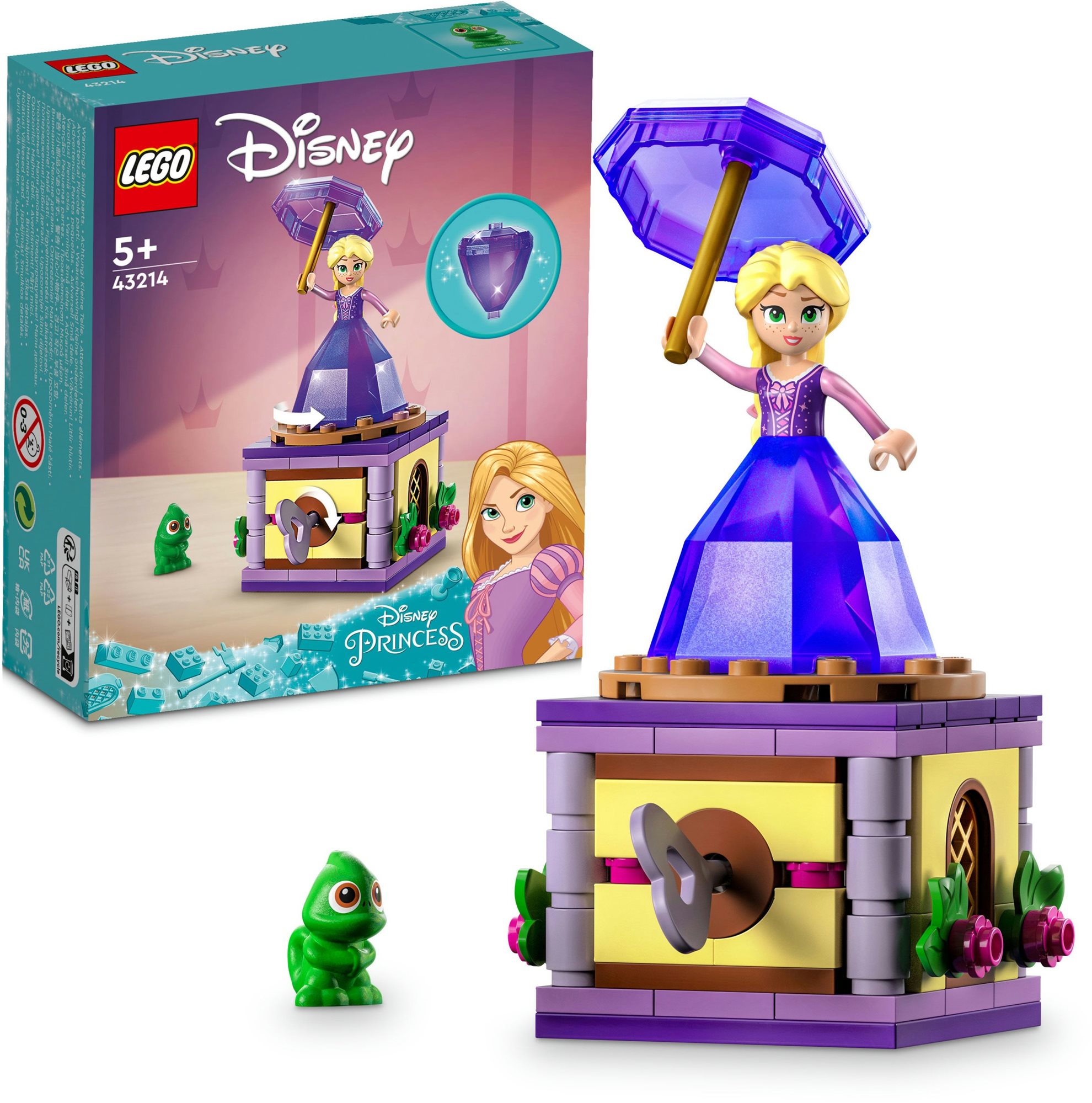 LEGO® - Disney Princess™ 43214 Točiaca sa Rapunzel LEGO stavebnica