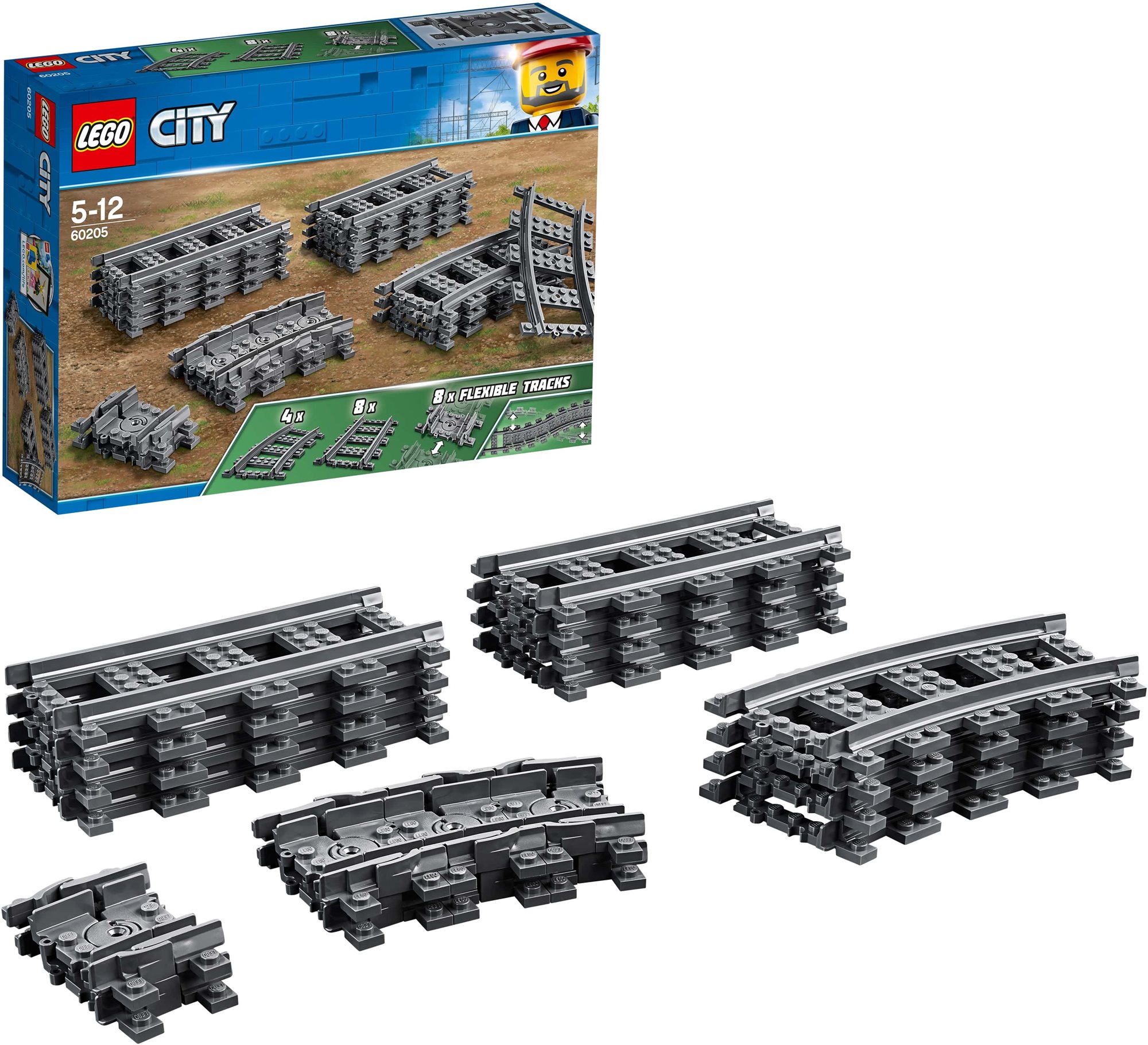 LEGO City Trains 60205 Koľaje LEGO stavebnica