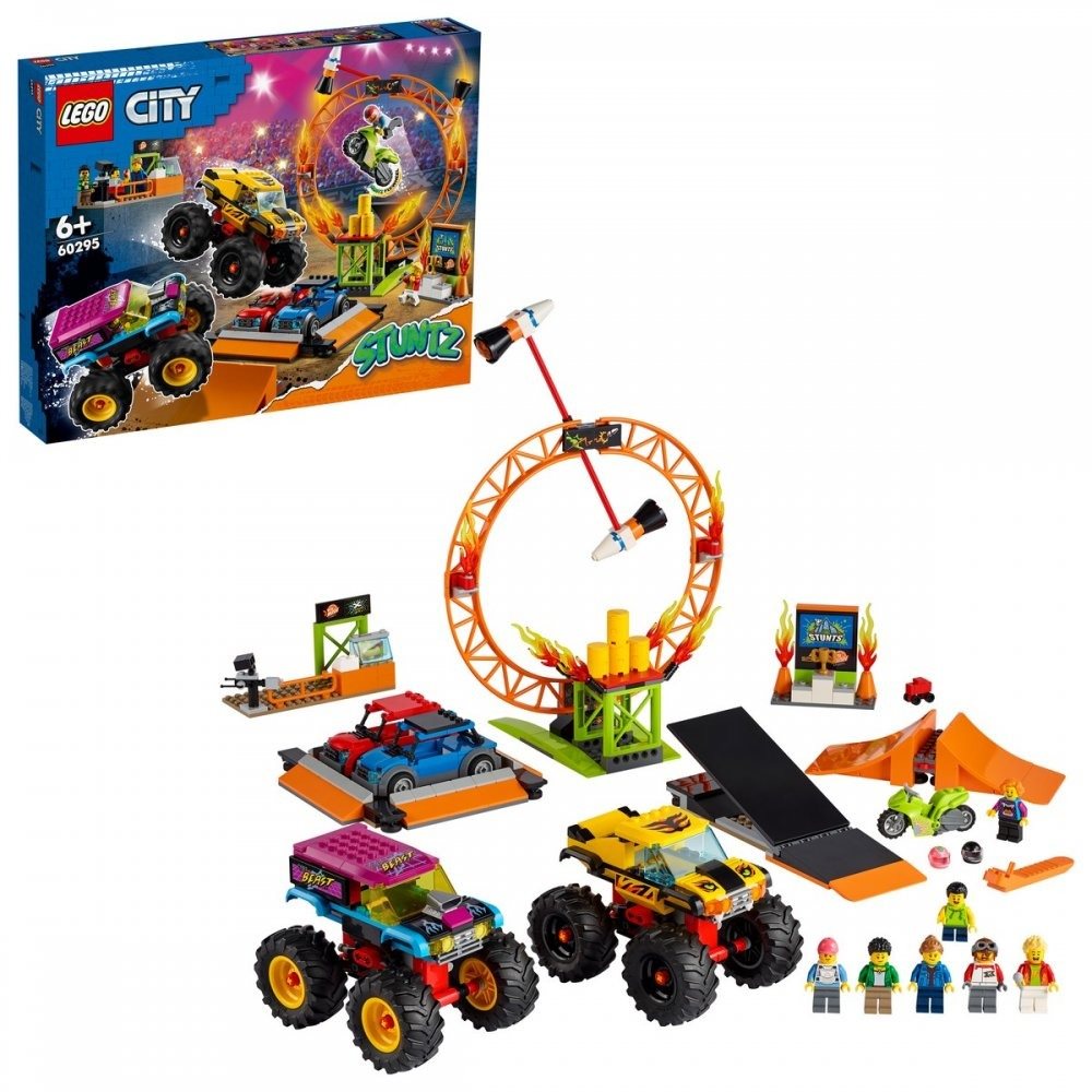LEGO City 60295 L'arene de spectacle des cascadeurs Construction...