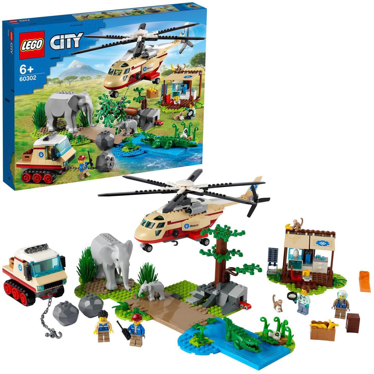 LEGO City 60302 L'Opération de sauvetage en milieu sauvage...