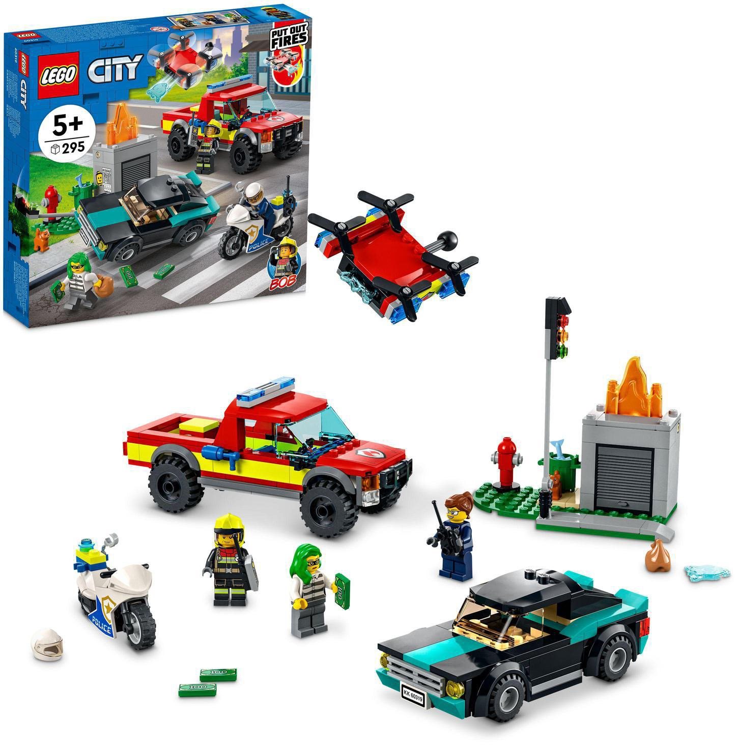 LEGO® City 60319 Hasiči a policajná naháňačka LEGO stavebnica
