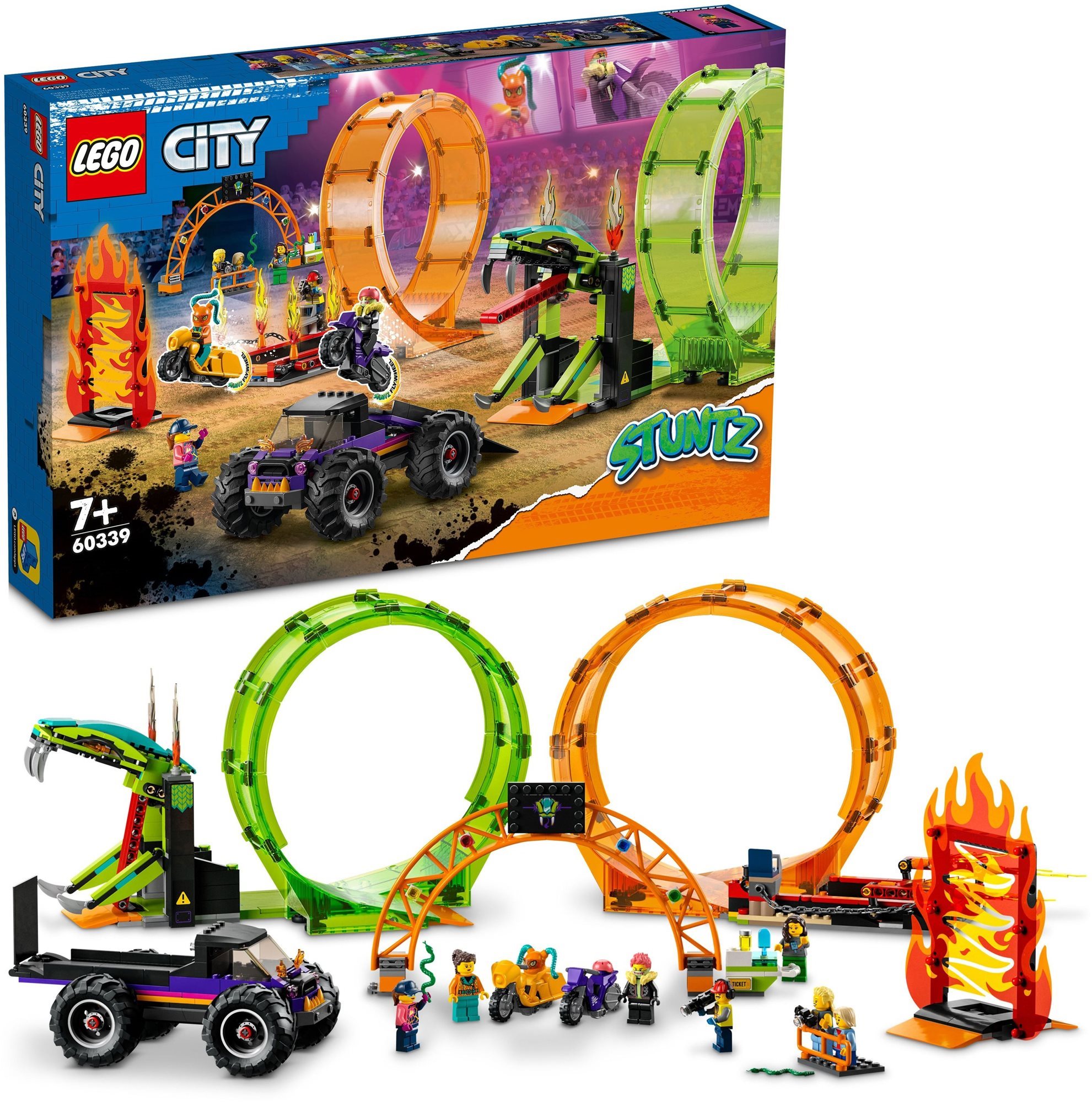 LEGO® City 60339 Stuntshow-Doppellooping LEGO-Bausatz