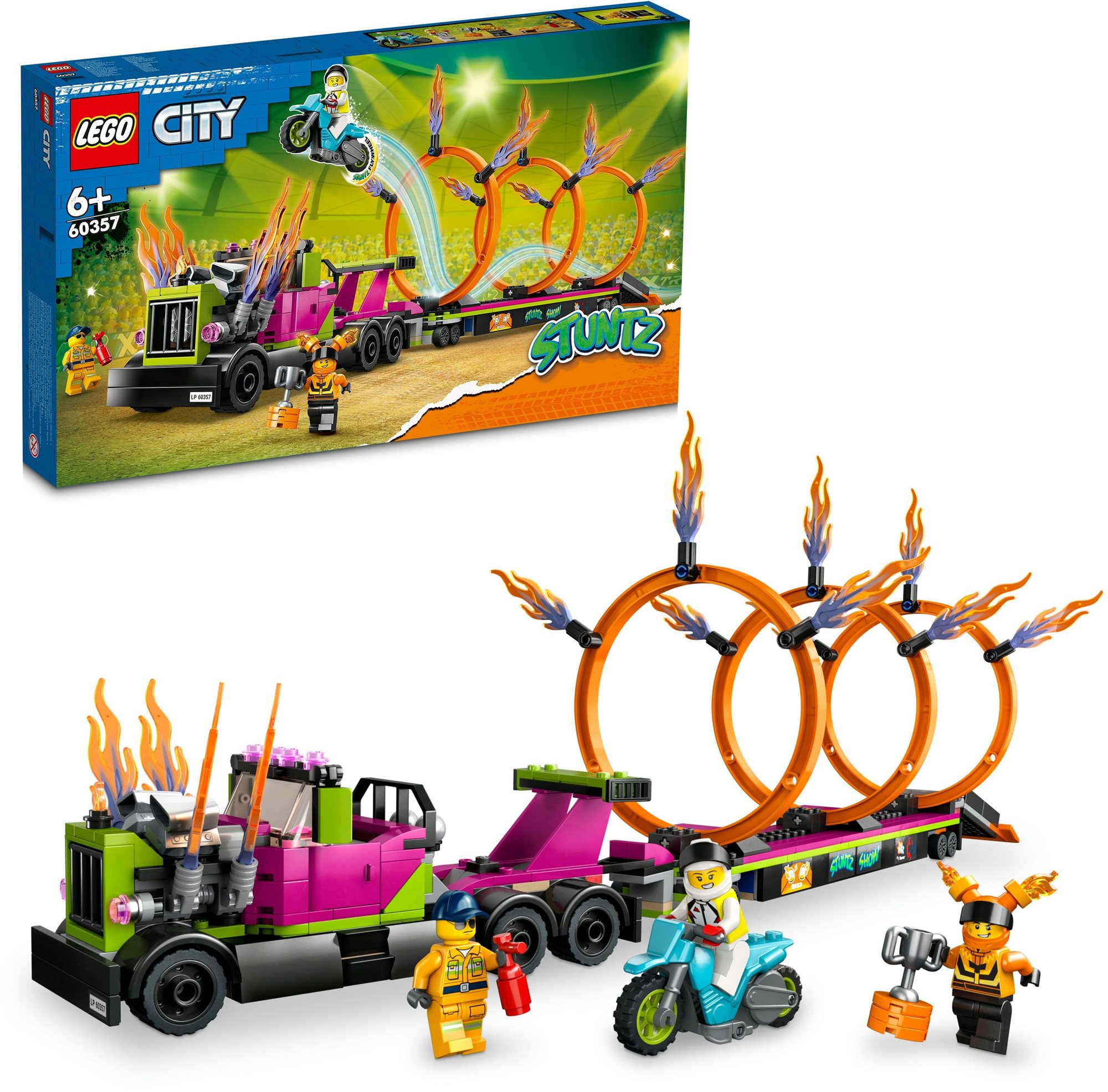 LEGO® City 60357 Stunttruck & Feuerreifen-Challenge LEGO-Bausatz