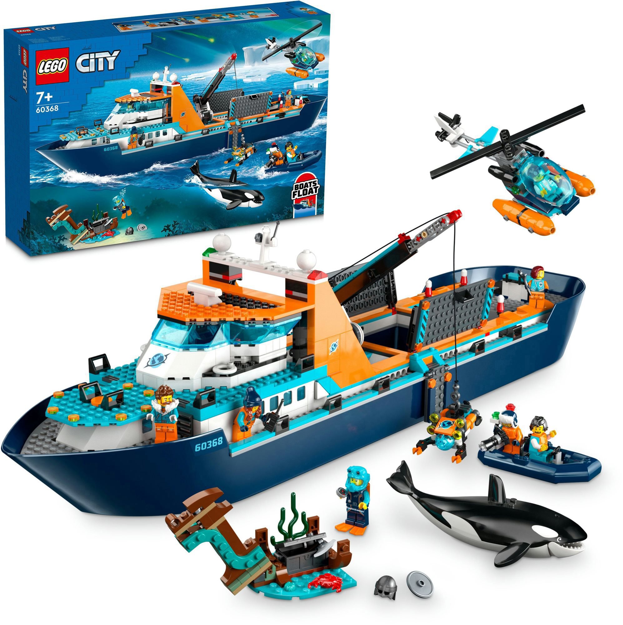 LEGO® City 60368 Arktická prieskumná loď LEGO stavebnica