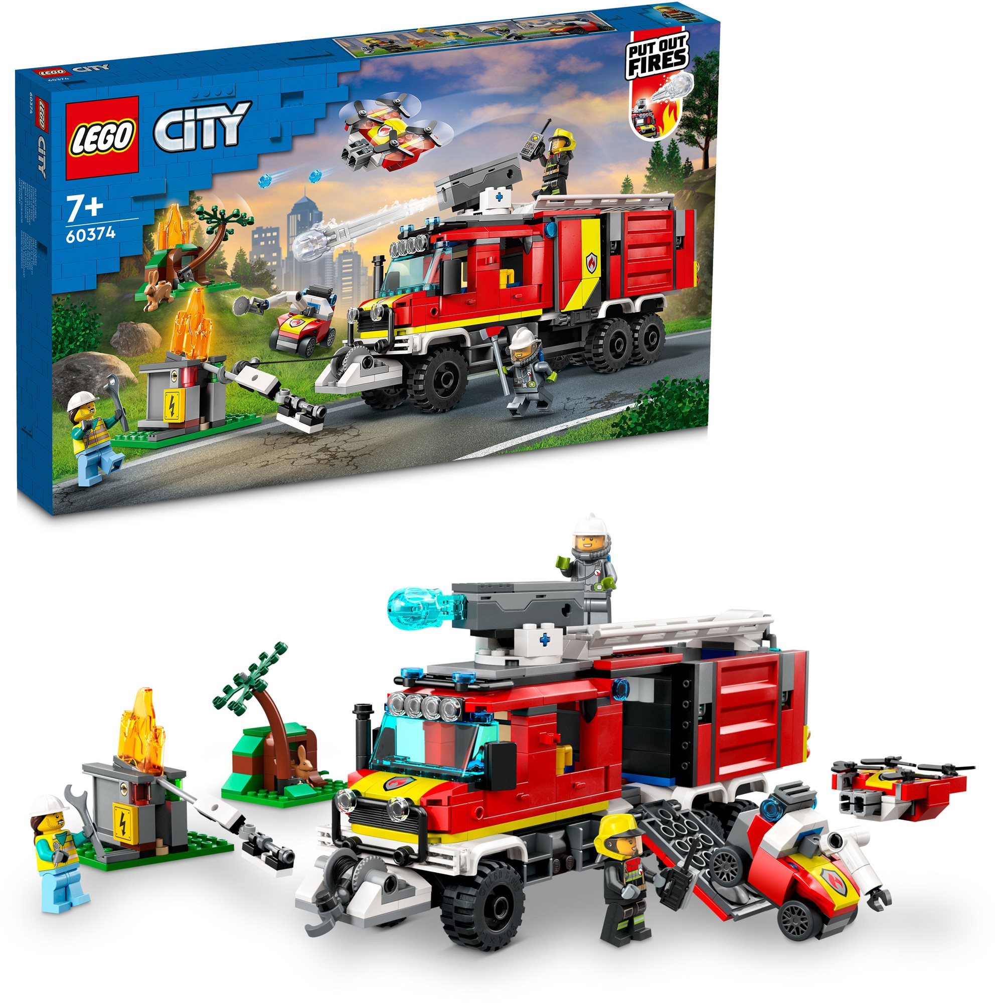 LEGO® City 60374 Einsatzleitwagen der Feuerwehr LEGO-Bausatz