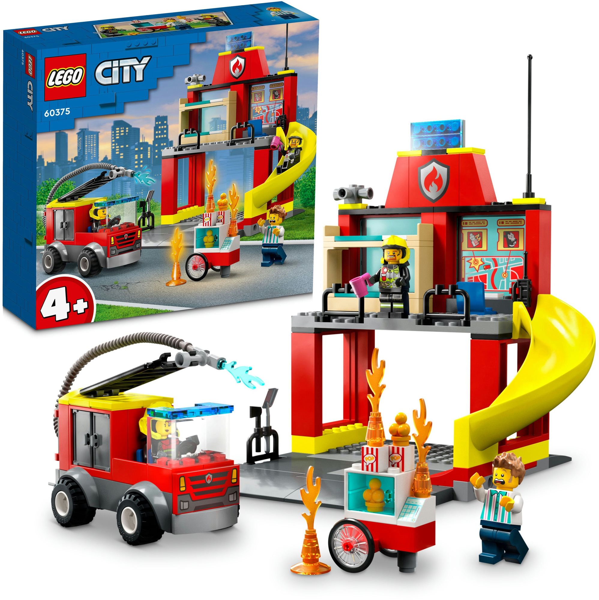 LEGO® City Tűzoltóállomás és tűzoltóautó 60375 LEGO