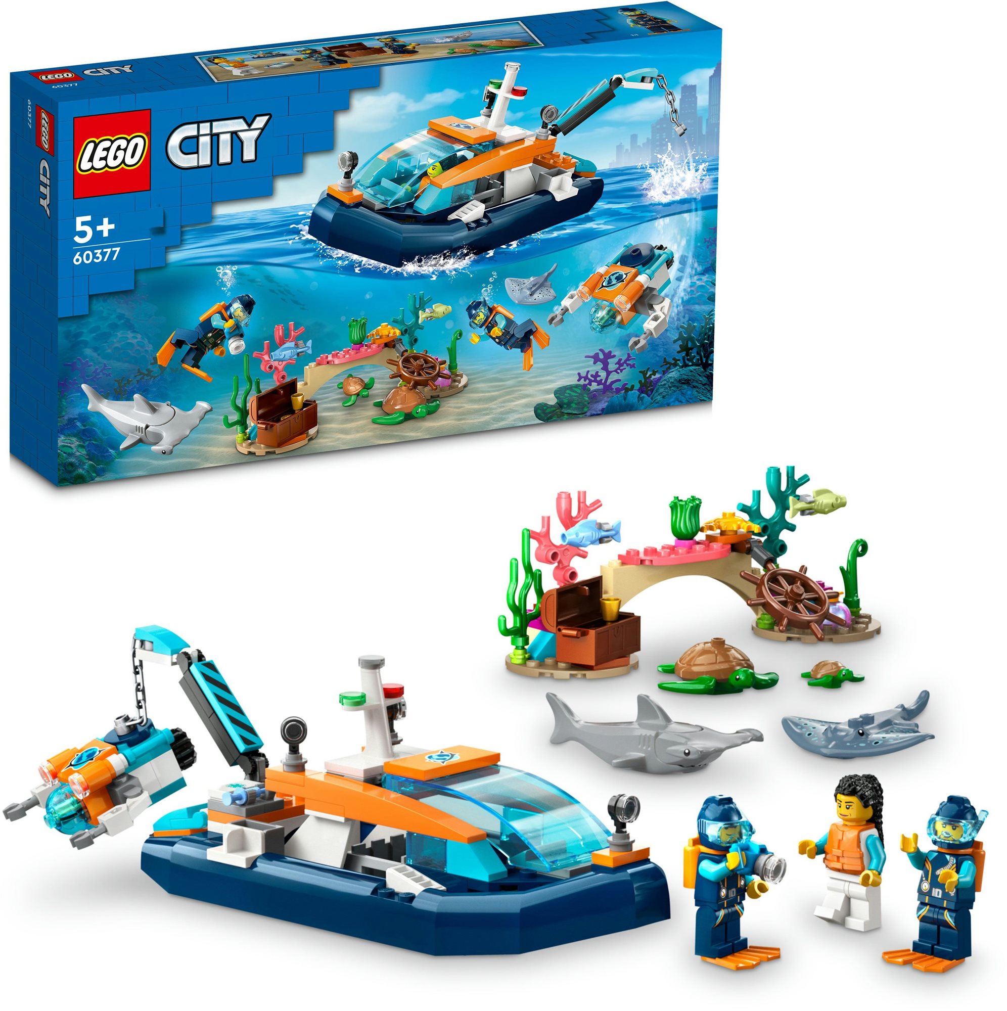 LEGO® City 60377 Meeresforscher-Boot LEGO-Bausatz