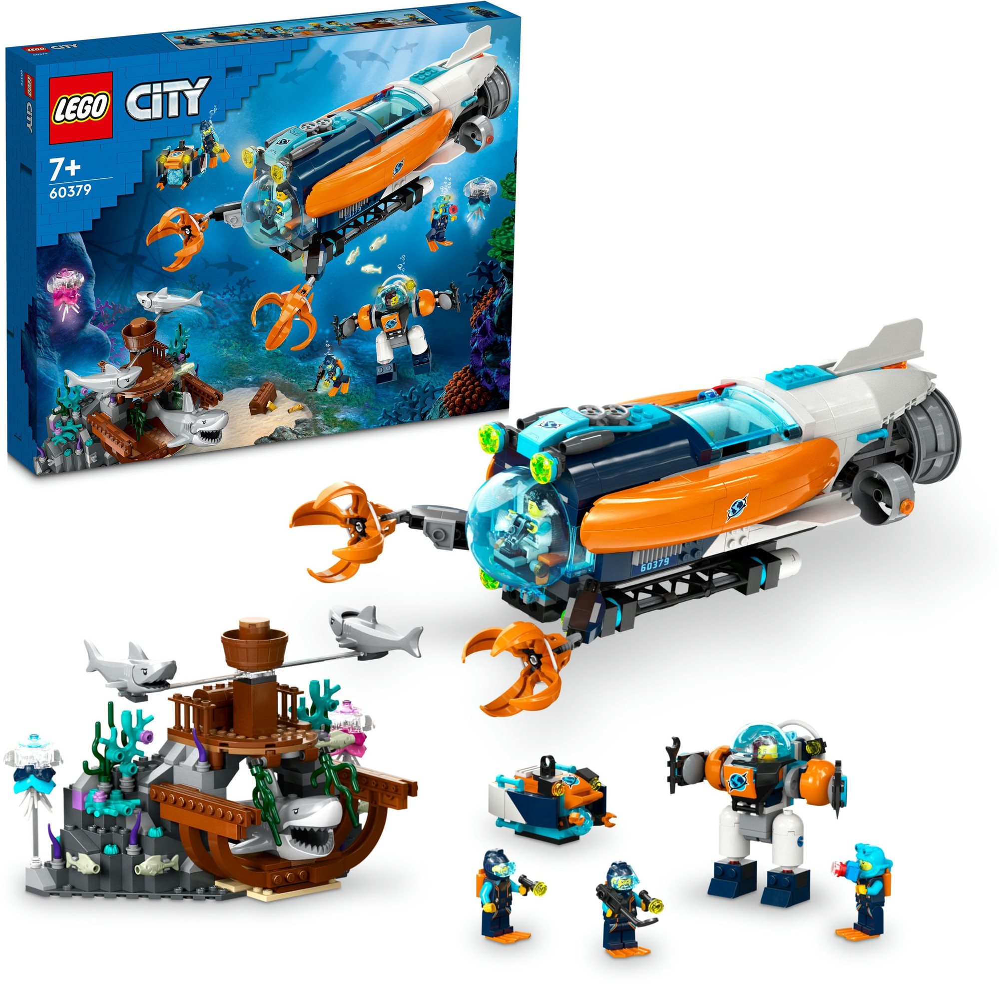 LEGO® City 60379 Prieskumná ponorka na dne mora LEGO stavebnica