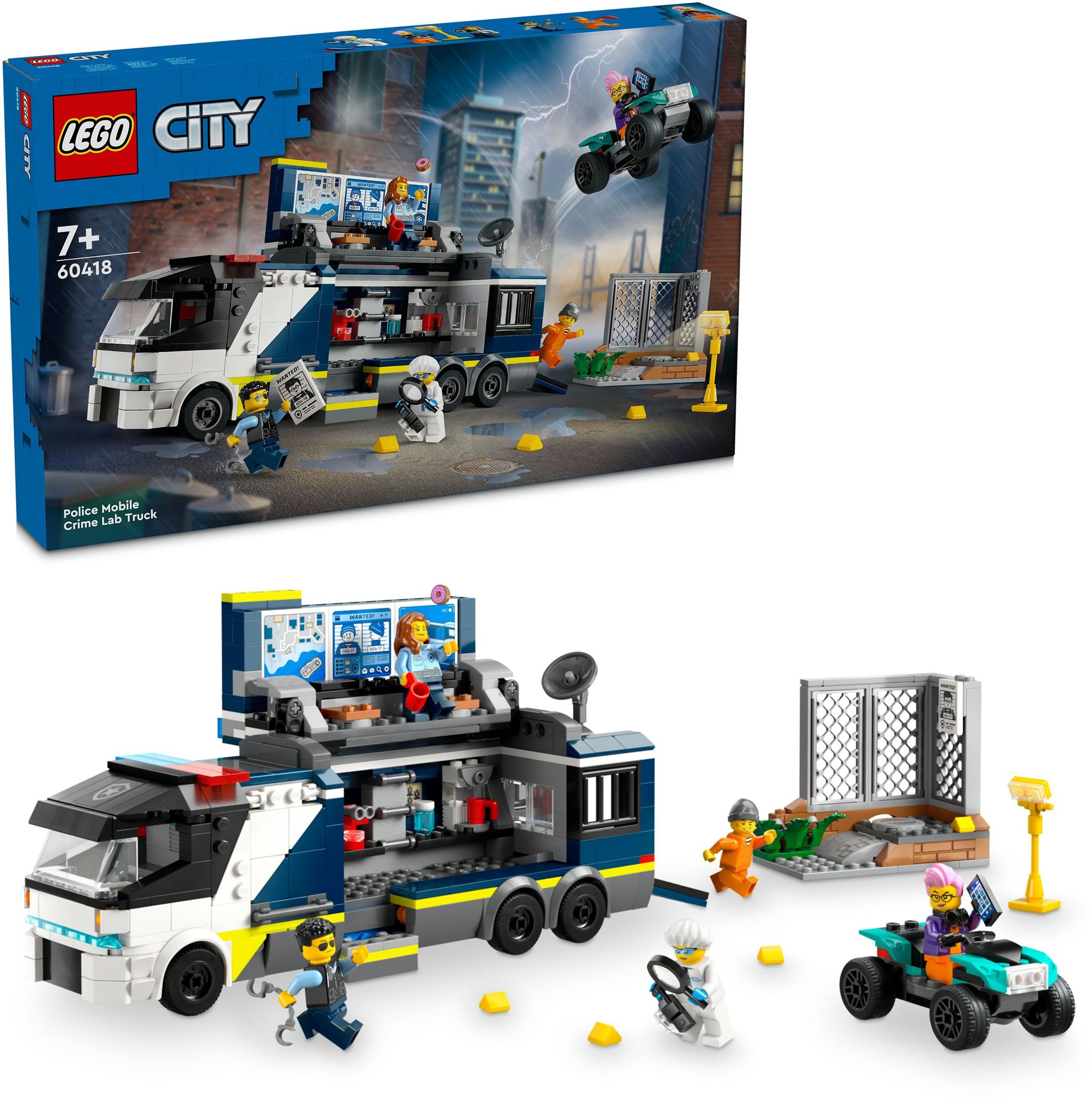 LEGO® City 60418 Mobilné kriminalistické laboratórium policajtov...