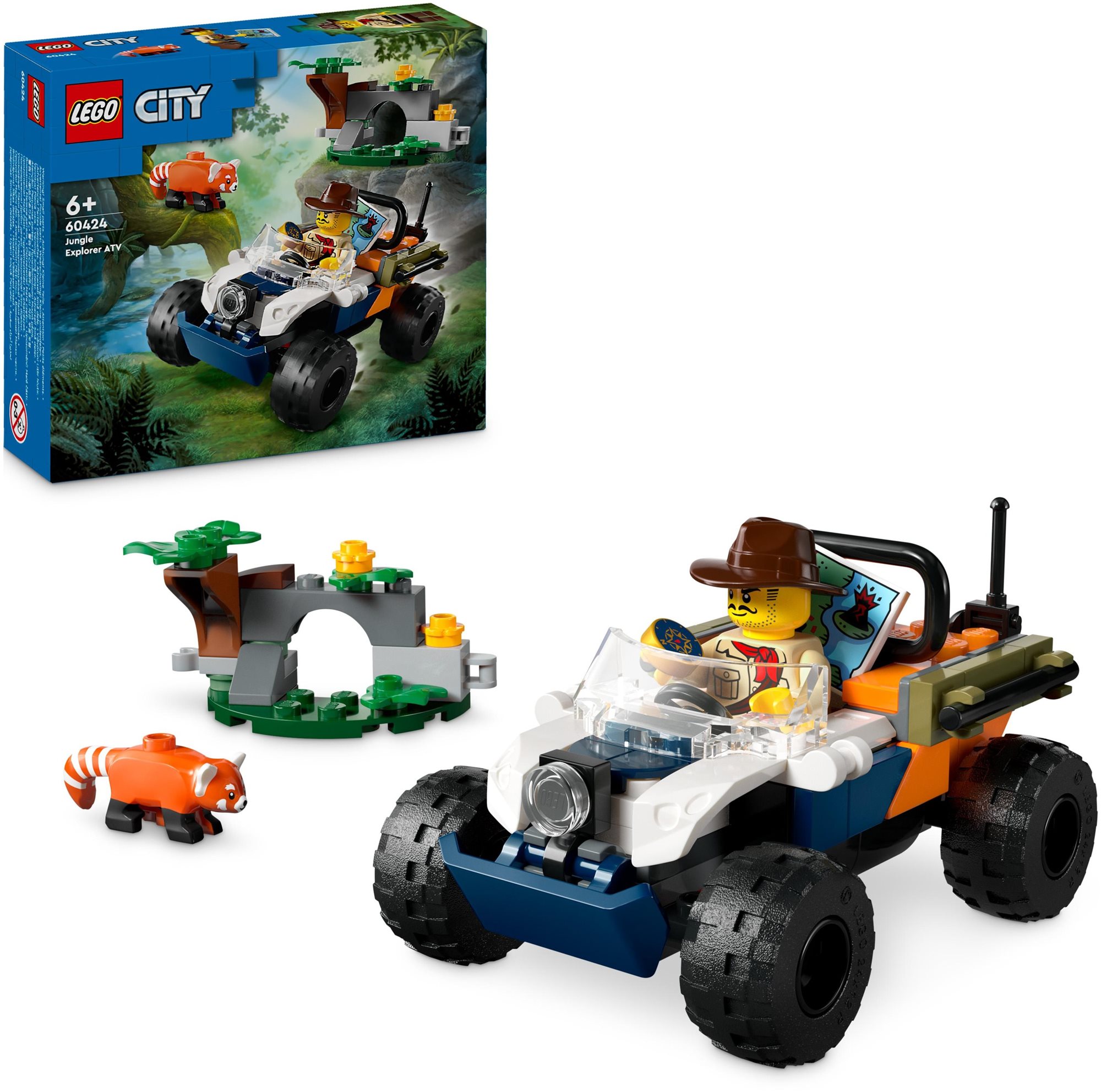 LEGO® City 60424 Dzsungelkutató ATV - vörös macskamedve akció LEGO