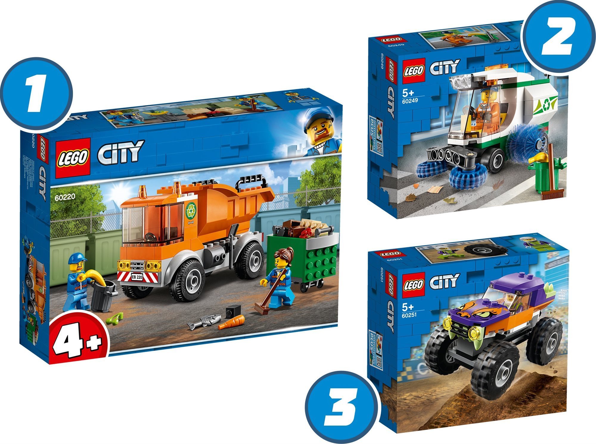 LEGO City 66686 pack d'action de 3 des ensembles les plus...