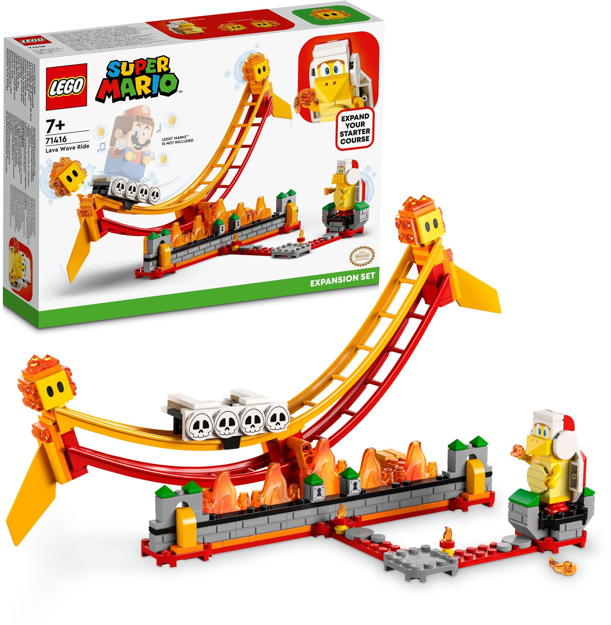 LEGO® Super Mario™ Lávahullám-lovaglás kiegészítő szett 71416 LEGO