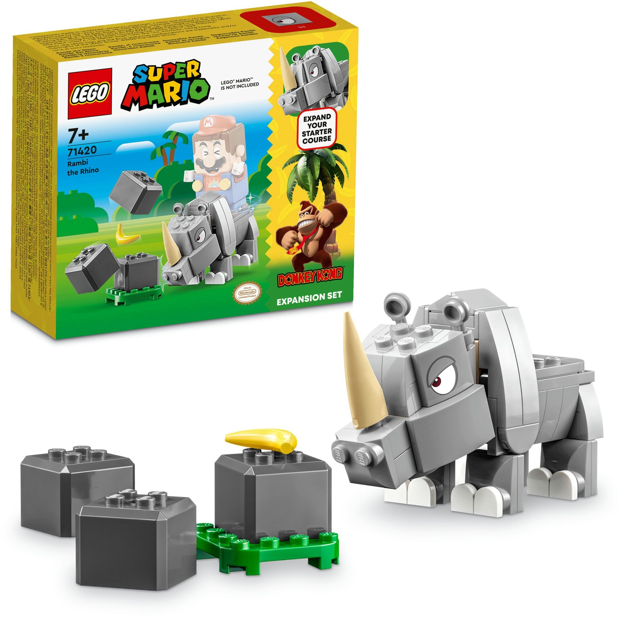 LEGO® Super Mario™ 71420 Rambi az orrszarvú kiegészítő szett LEGO