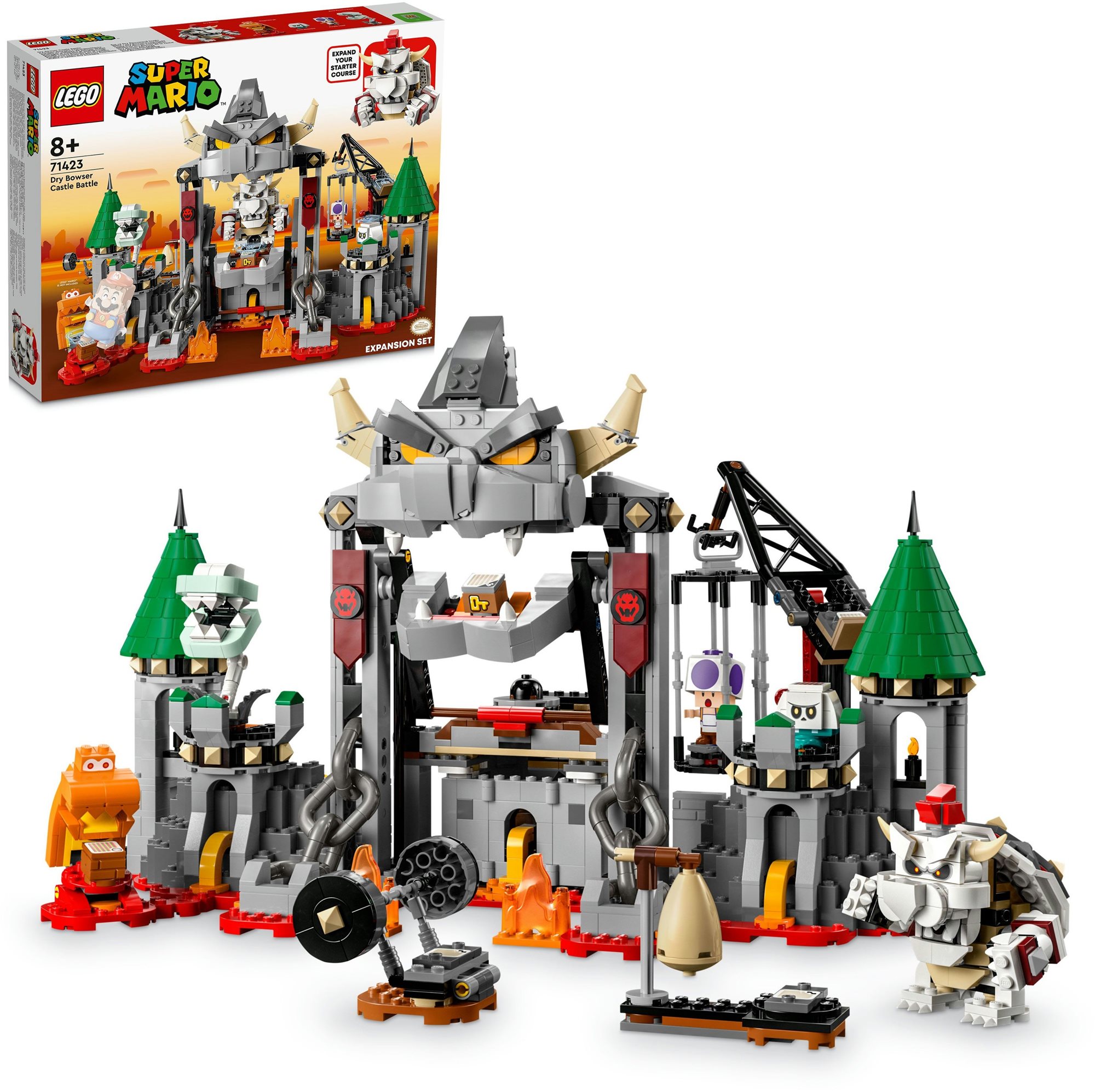 LEGO® Super Mario™ 71423 Csata Dry Bowser kastélyában kiegészítő...