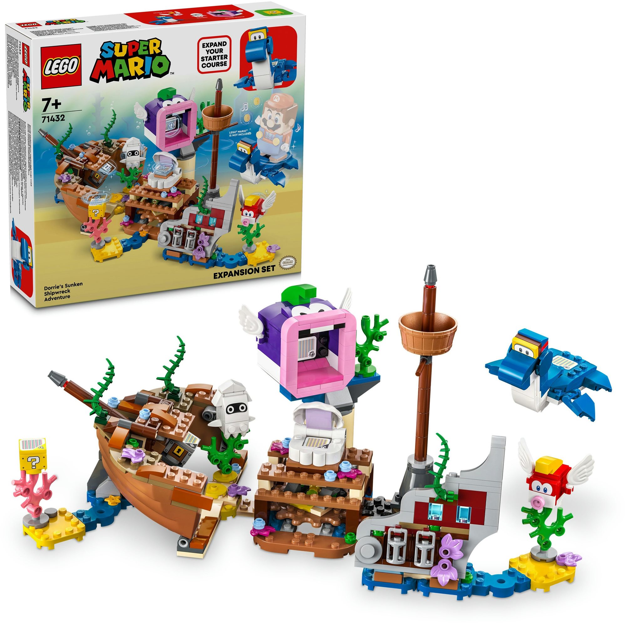 LEGO® Super Mario™ 71432 Dorrie elsüllyedt hajóroncs kalandjai...