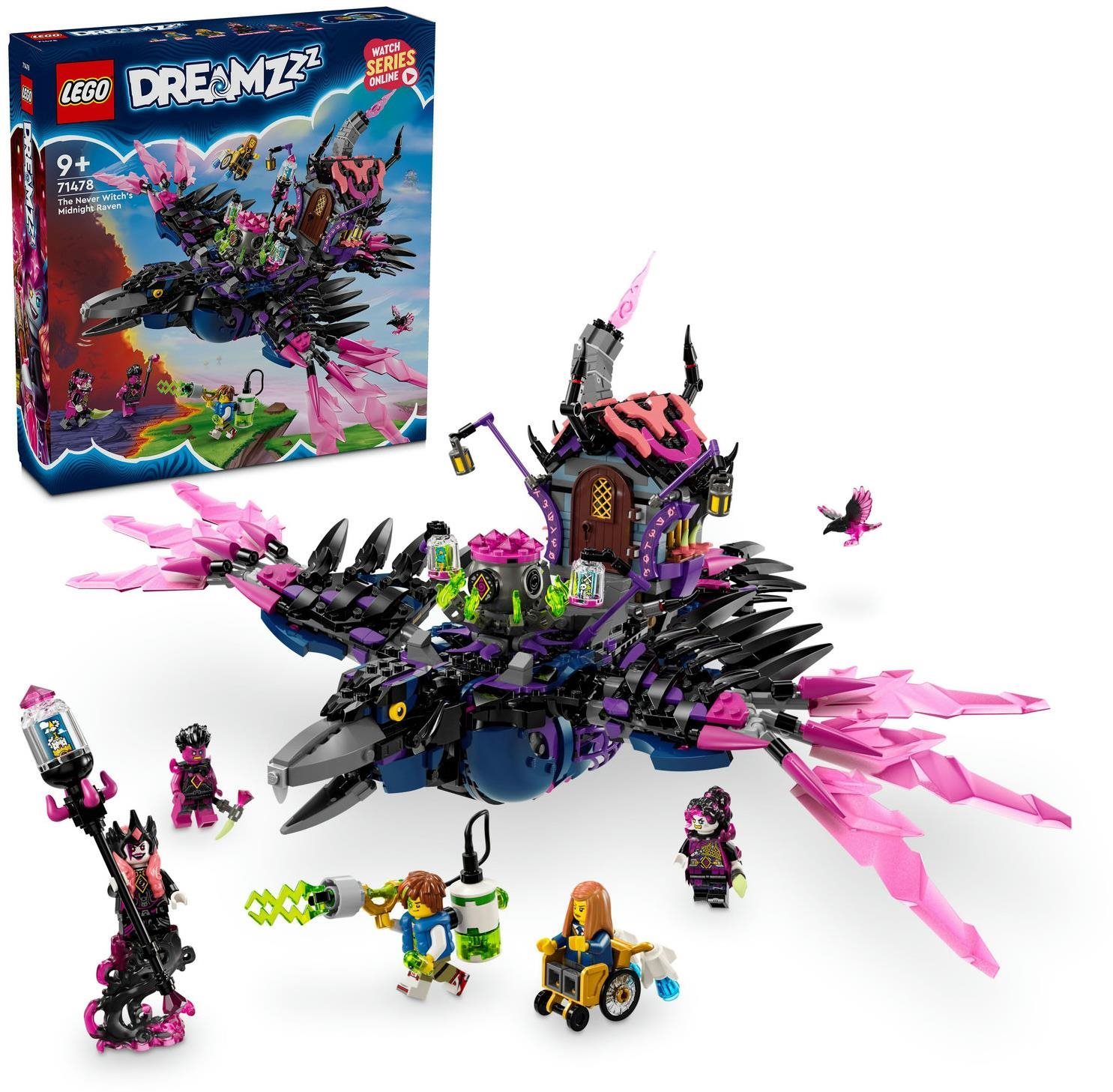 LEGO® DREAMZzz™ 71478 Nikdyčarodějnice a její Půlnoční krkavec LEGO...