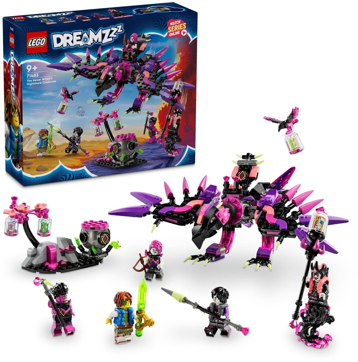 LEGO® DREAMZzz™ 71483 Nikdyčarodějnice a její stvoření z noční můry...