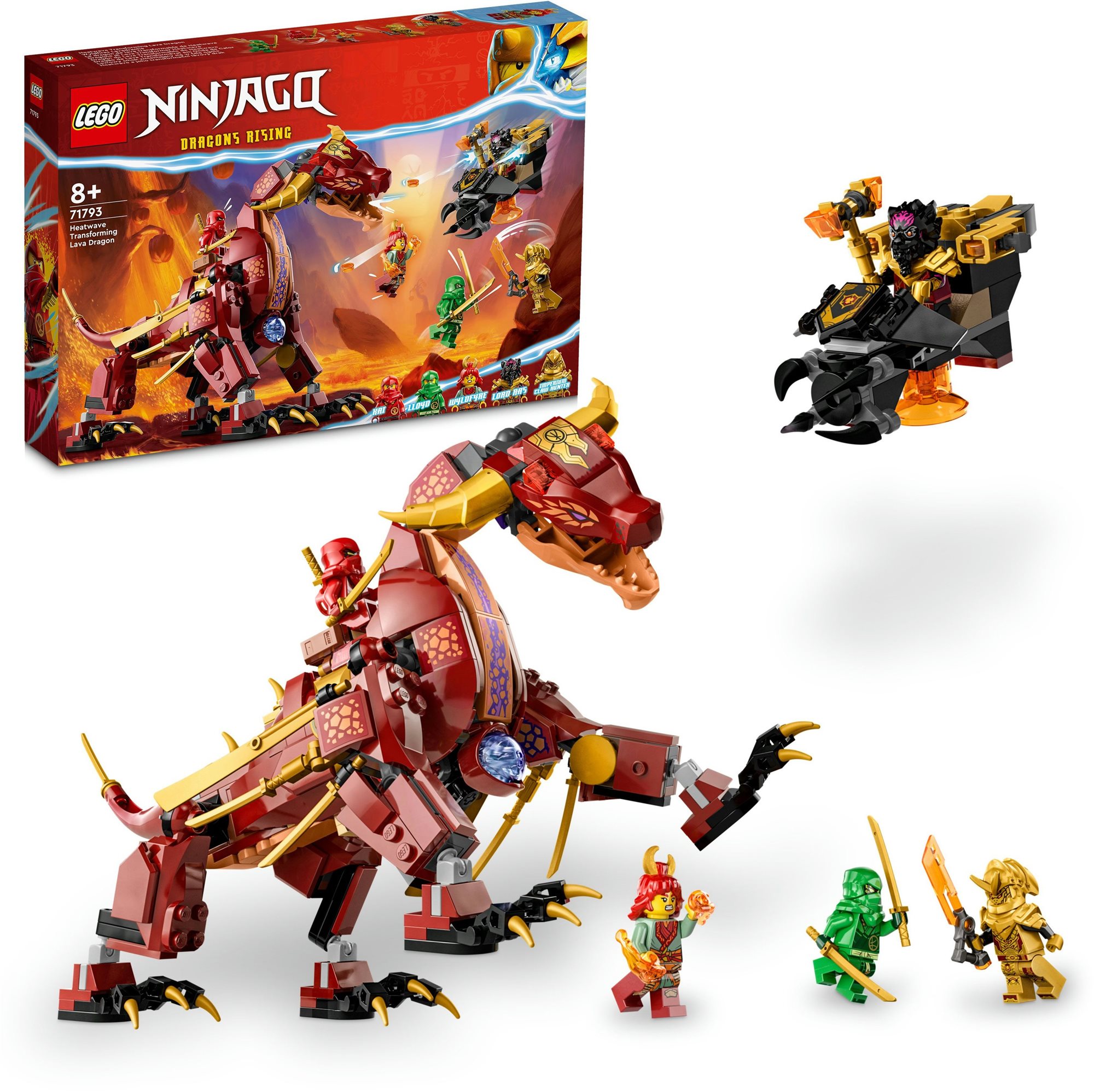 LEGO® NINJAGO® Hőhullám átalakítható lávasárkány 71793 LEGO