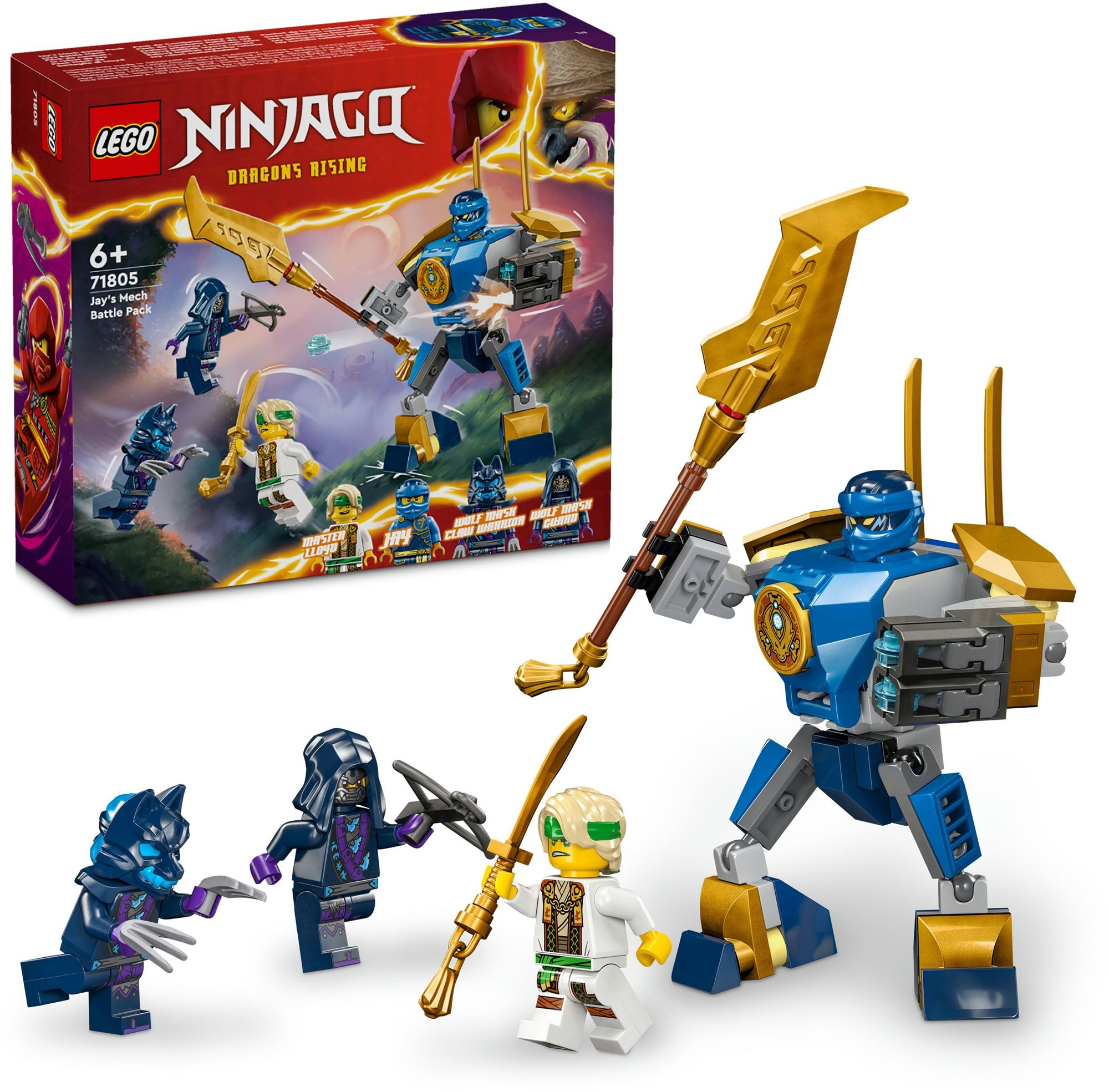 LEGO® NINJAGO® 71805 Bojový balíček Jayova robota LEGO stavebnice