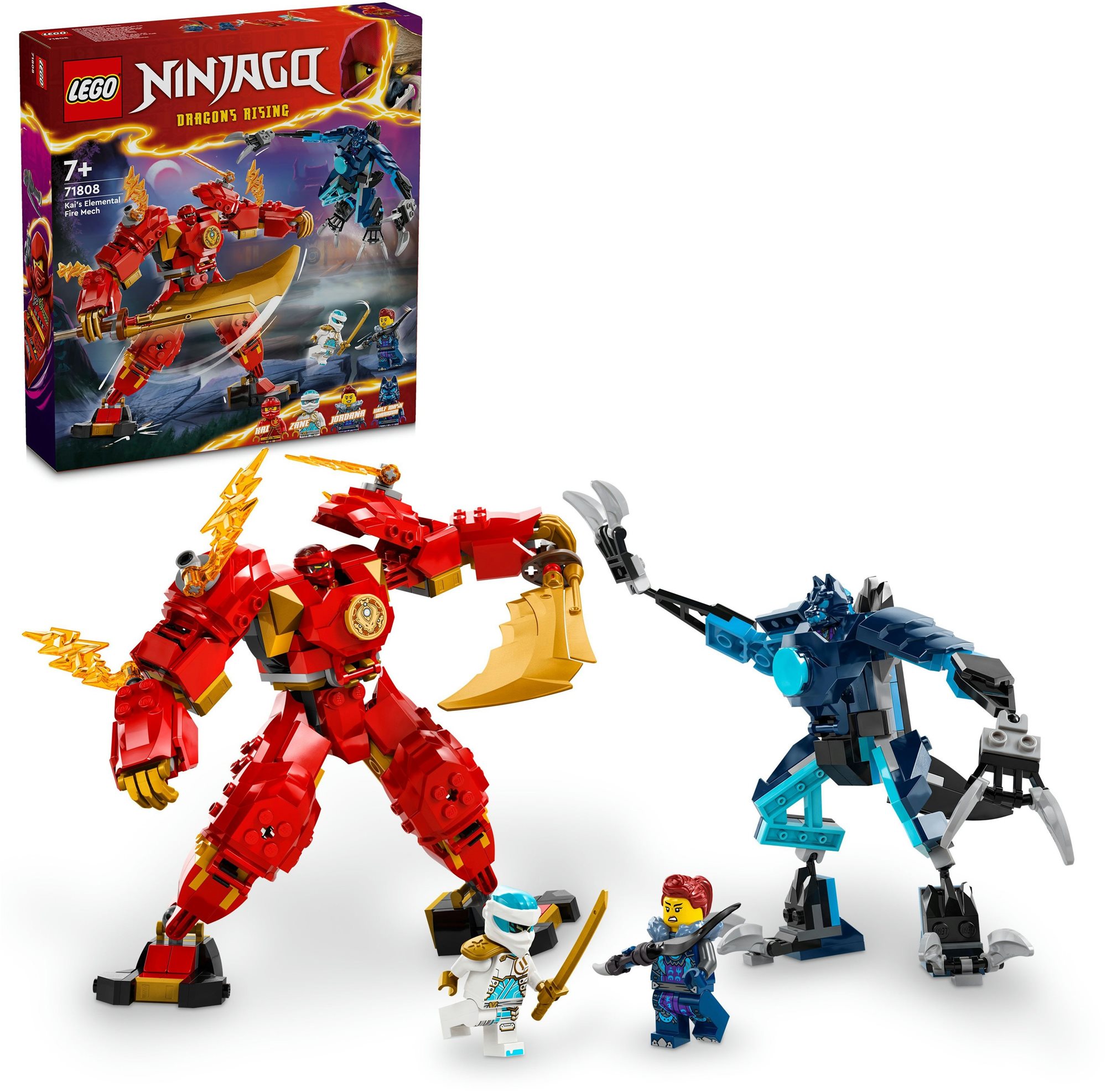 LEGO® NINJAGO® 71808 Kaiův živelný ohnivý robot LEGO stavebnice