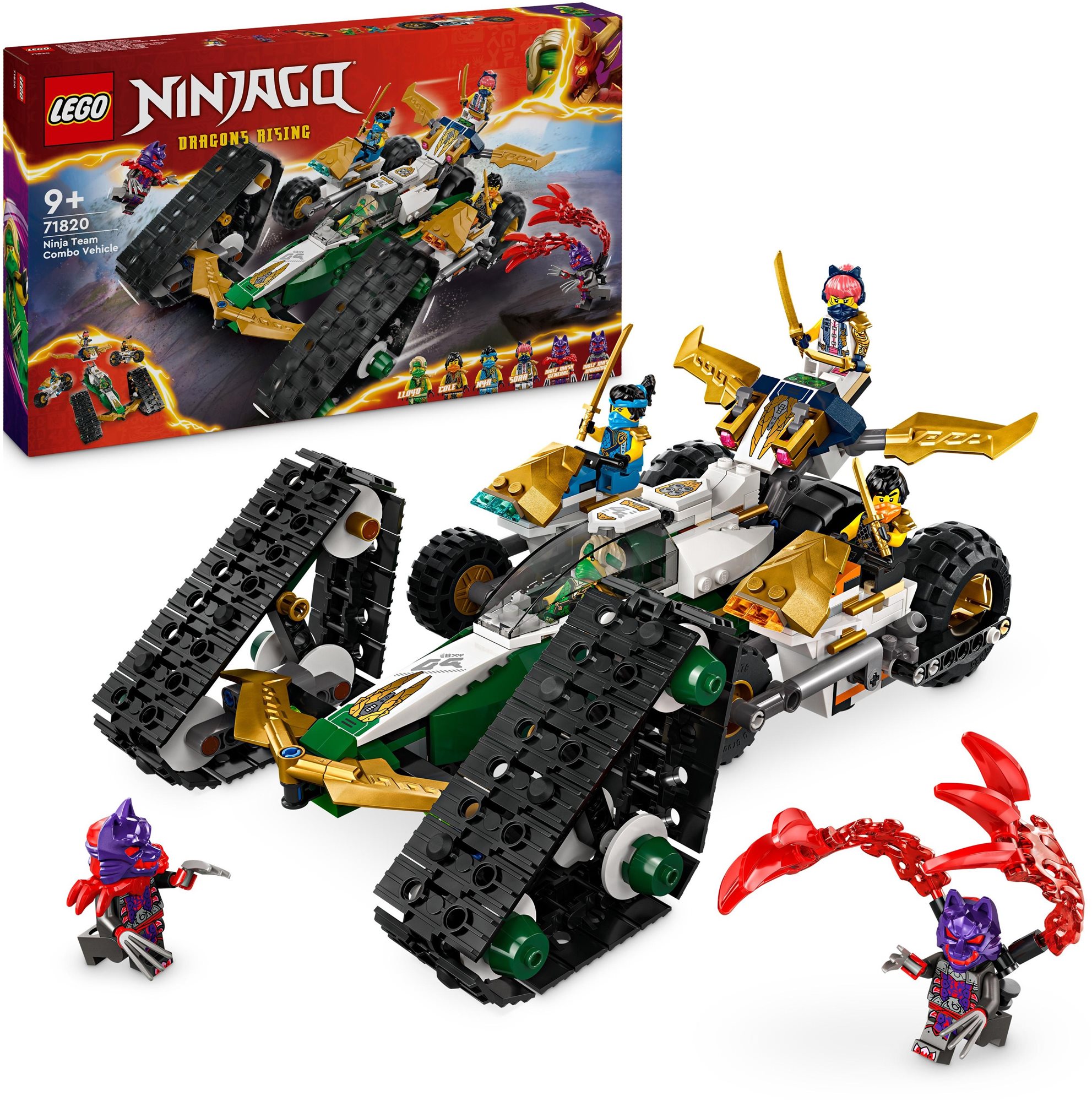 LEGO® NINJAGO® 71820 Tím nindžov a kombo vozidlo LEGO stavebnica