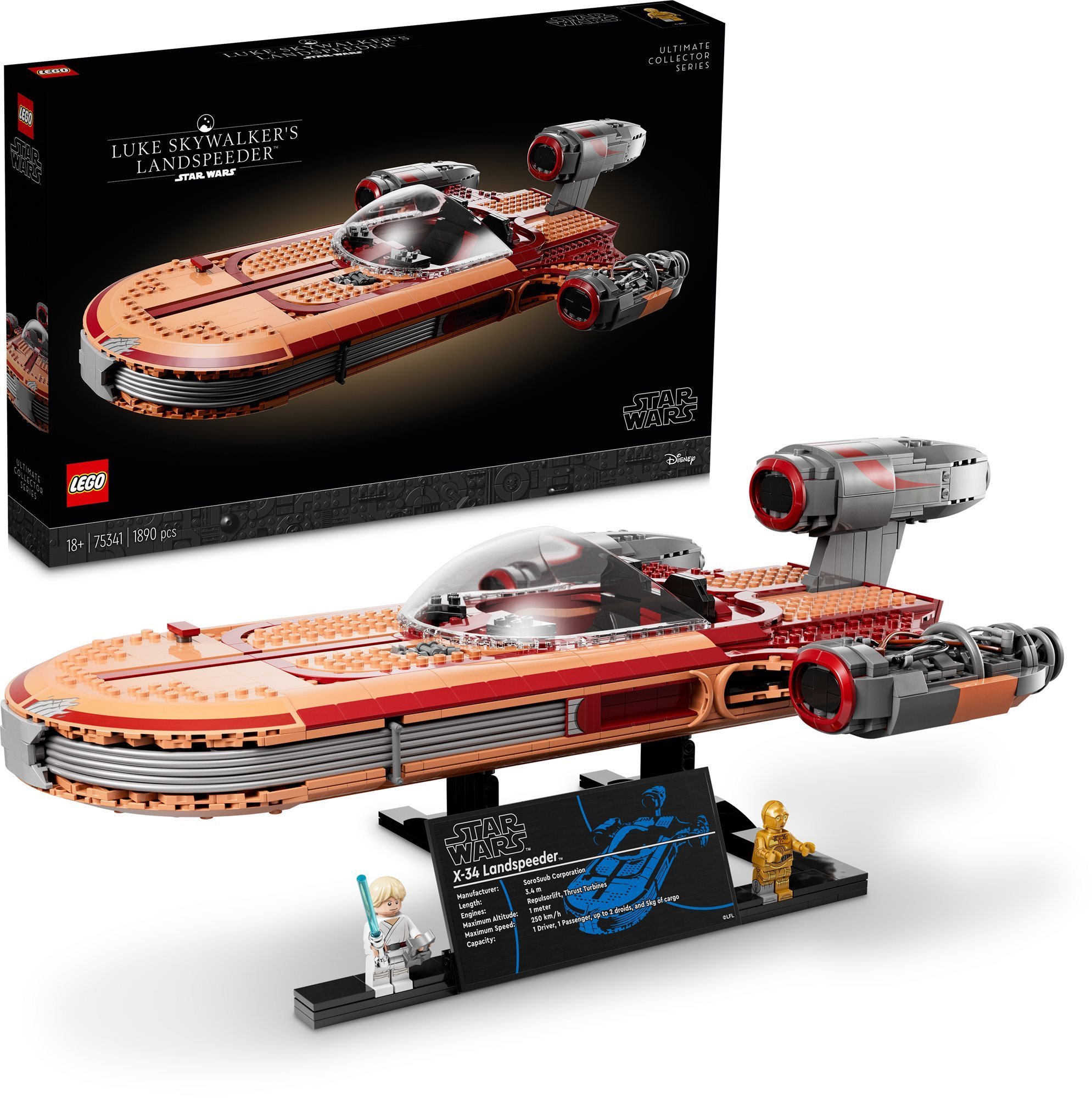 LEGO® Star Wars™ Luke Skywalker Landspeedere™ 75341 LEGO