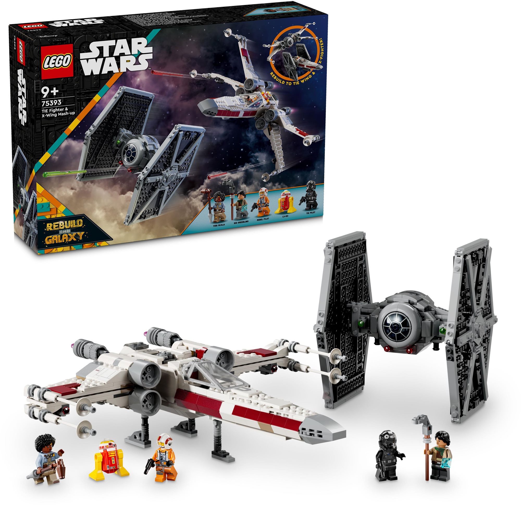 LEGO® Star Wars™ 75393 Stíhačka TIE a X-wing – kombinovaná...