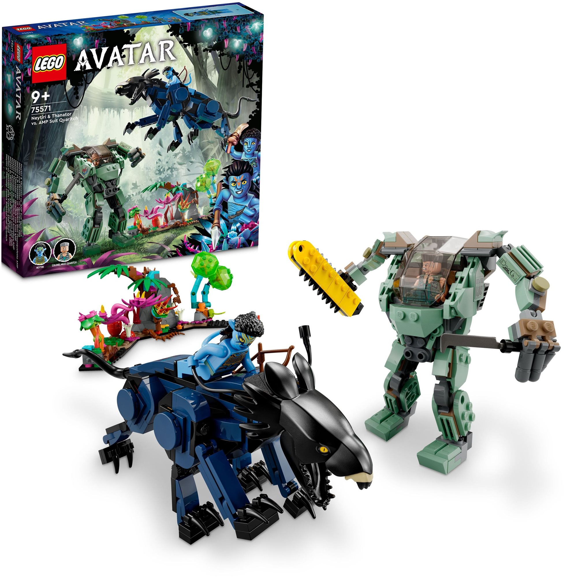 LEGO® Avatar Neytiri és Thanator az AMP Suit-os Quaritch ellen...