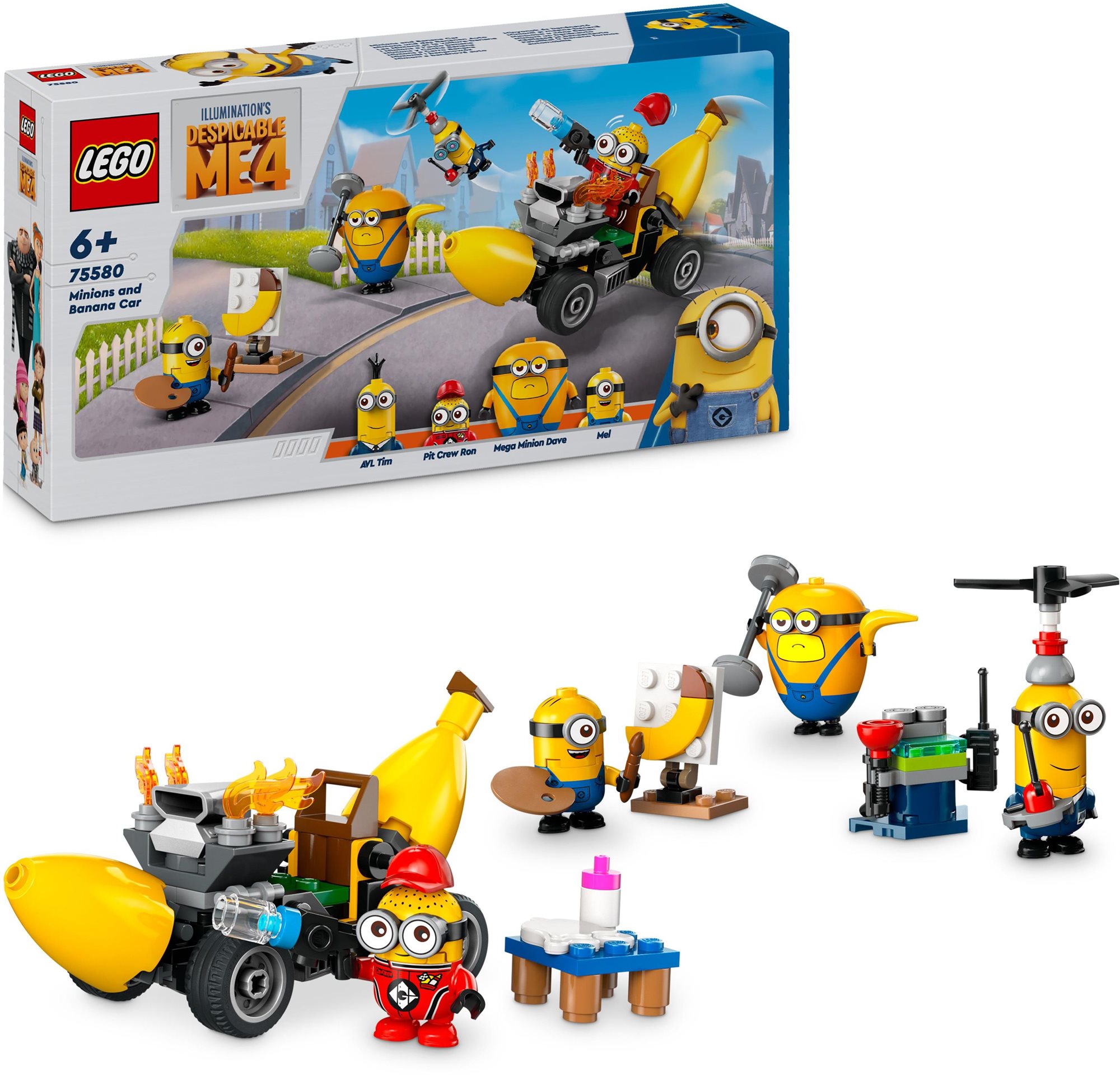 LEGO® Gru 4 - Minyonok és banánautó 75580 LEGO