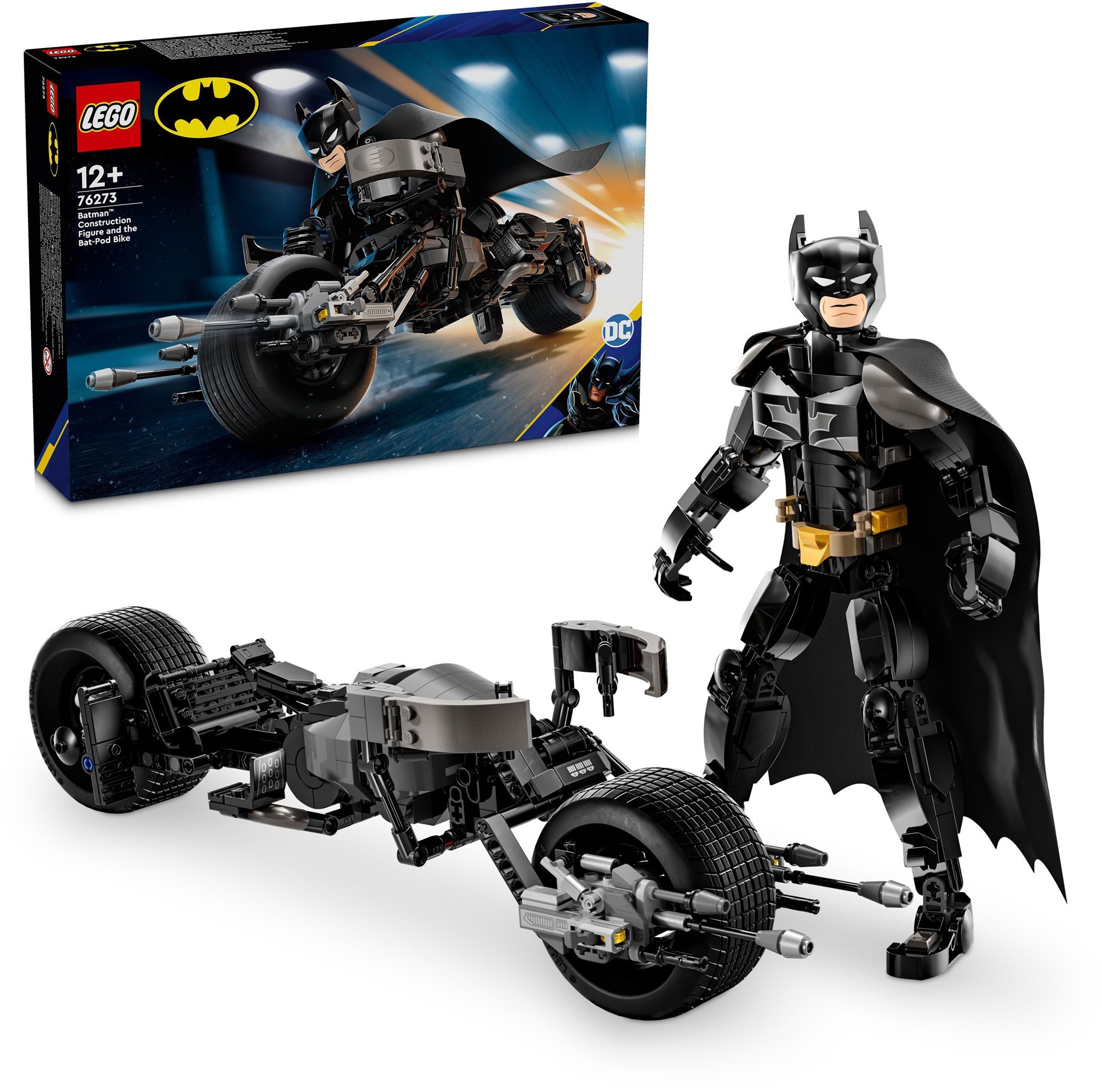 LEGO® DC Batman™ 76273 Zostaviteľná figúrka: Batman™ a motorka...