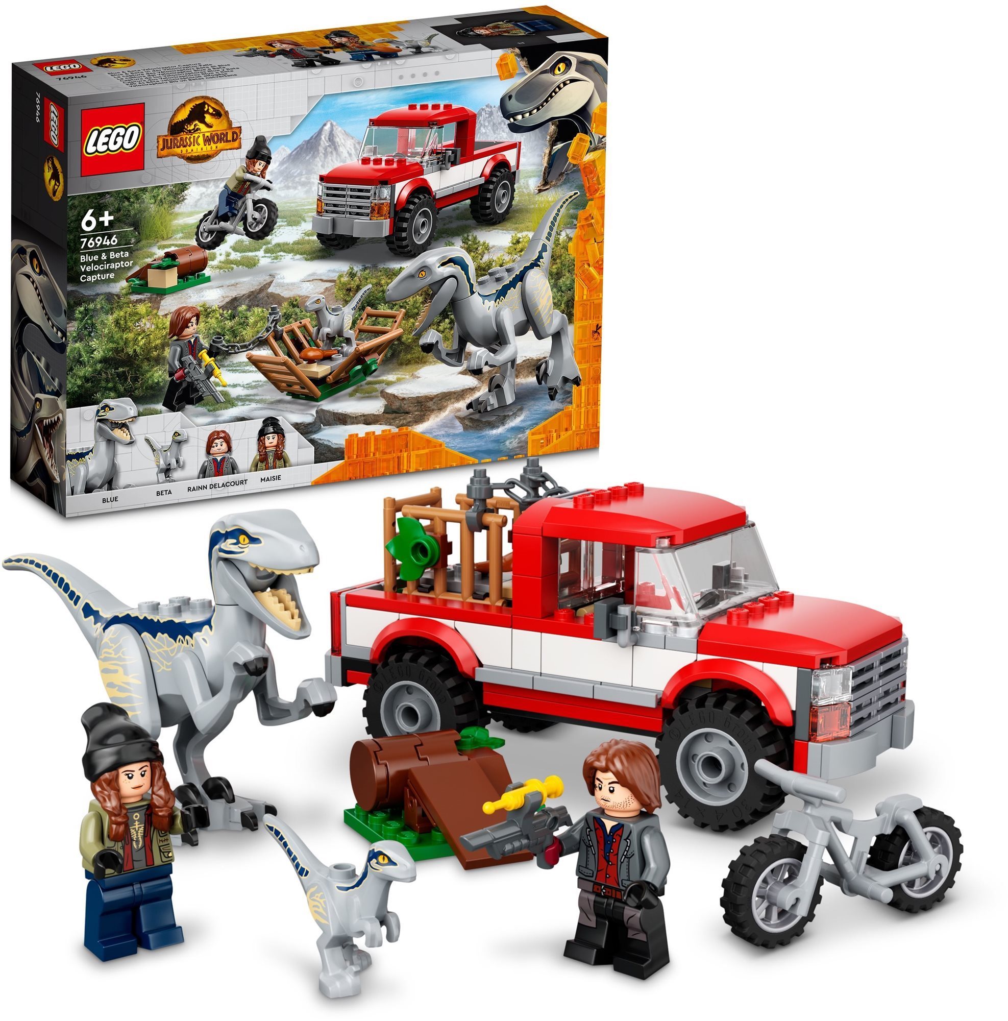 LEGO® Jurassic World 76946 Odchyt velociraptorů Blue a Bety LEGO...