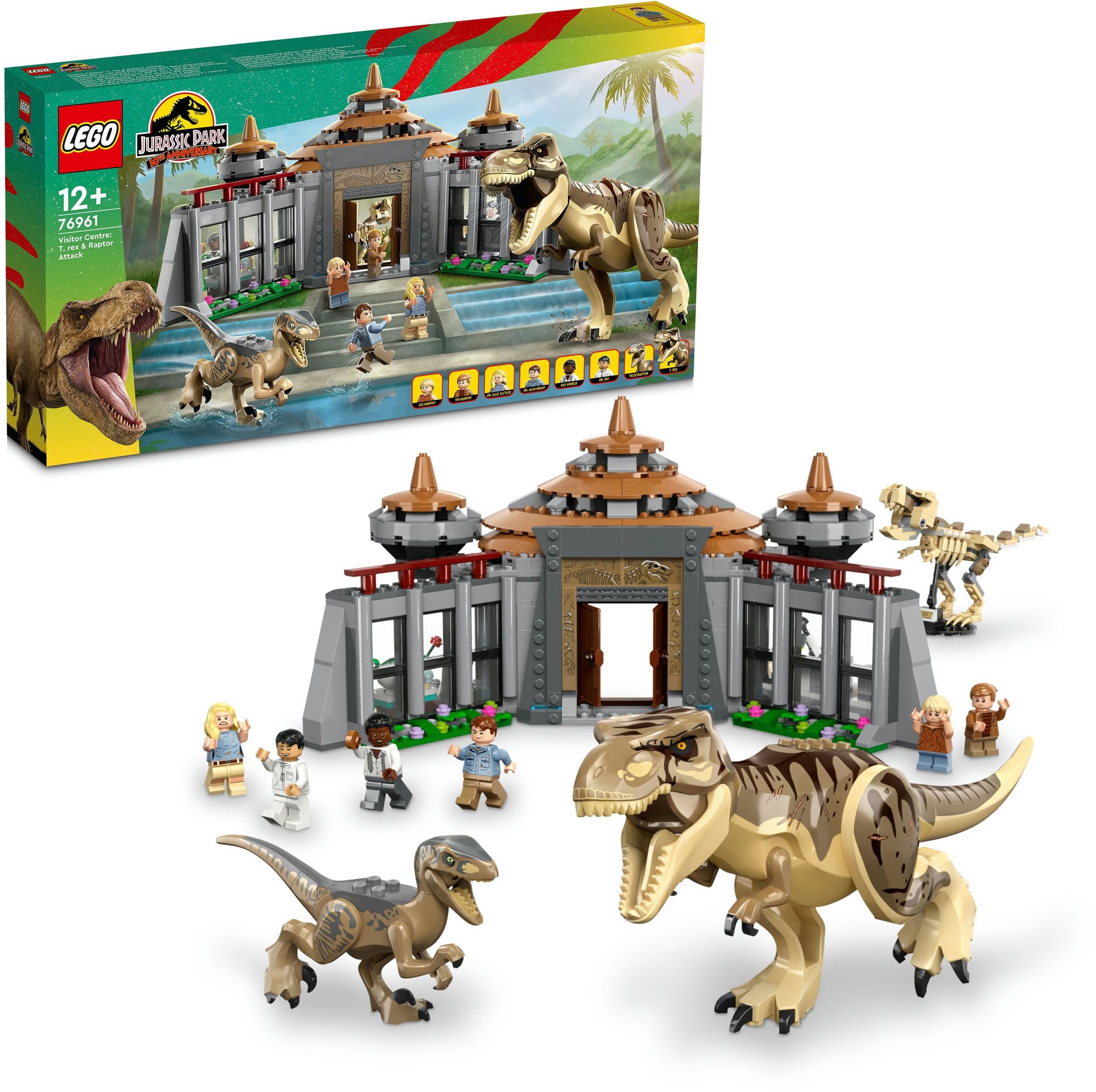LEGO® Jurassic World 76961 Látogatóközpont: T-Rex és raptortámadás...