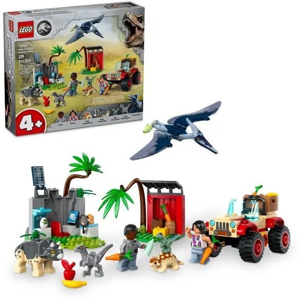 LEGO® Jurassic World 76963 Kis dínók mentőközpont LEGO