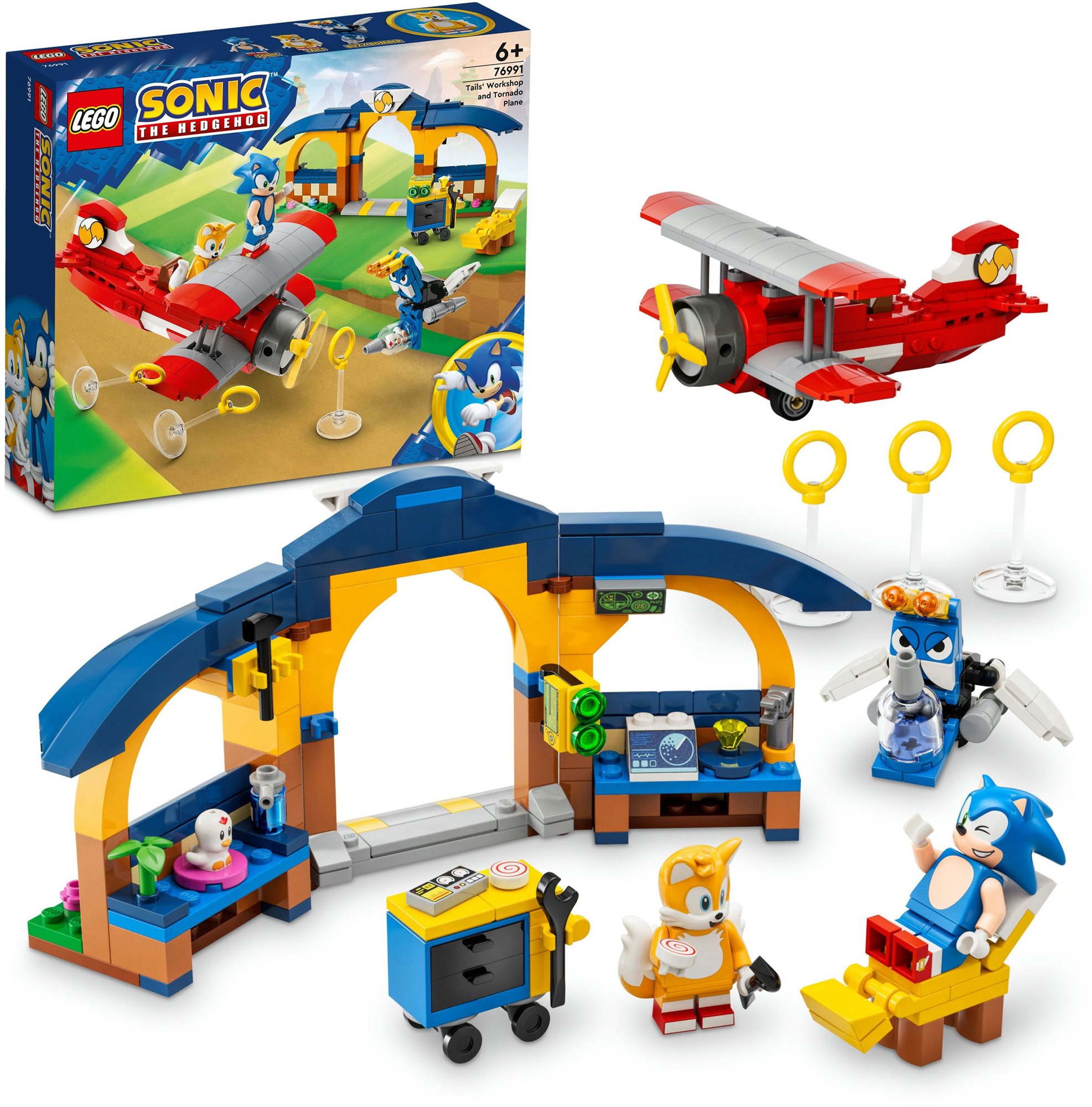 LEGO® Sonic The Hedgehog™ 76991 Tailsova dílna a letadlo Tornádo...