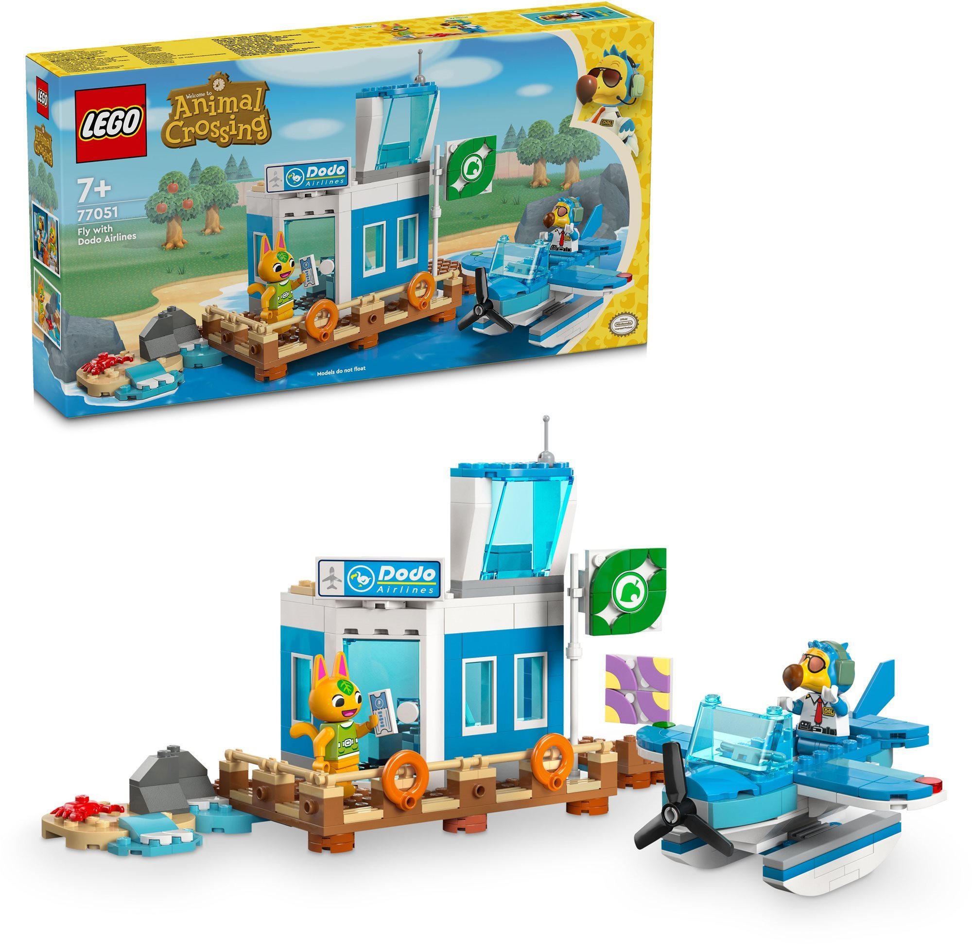 LEGO® Animal Crossing™ 77051 Repülj a Dodo Airlines fedélzetén LEGO