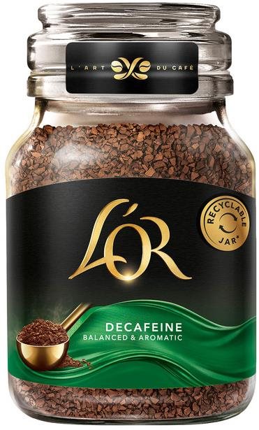 L'OR Decaf instantná káva bez kofeínu 100 g Káva