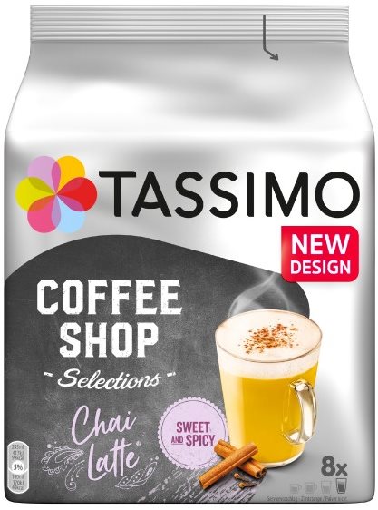 TASSIMO Kapseln Chai Latte 8 Getränke Kaffeekapseln